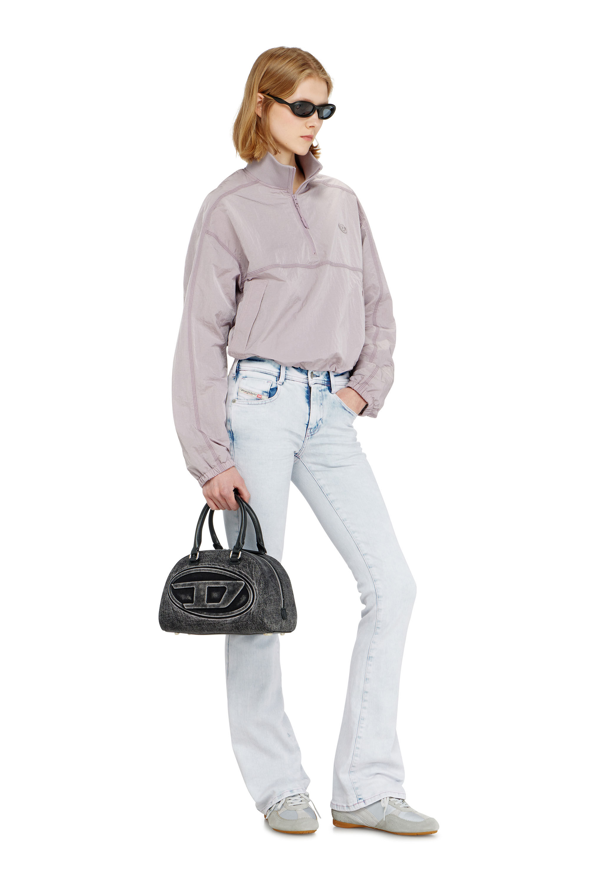 Diesel - G-ANOCK, Giacca relaxed in nylon con collo alto Donna in ToBeDefined - 1