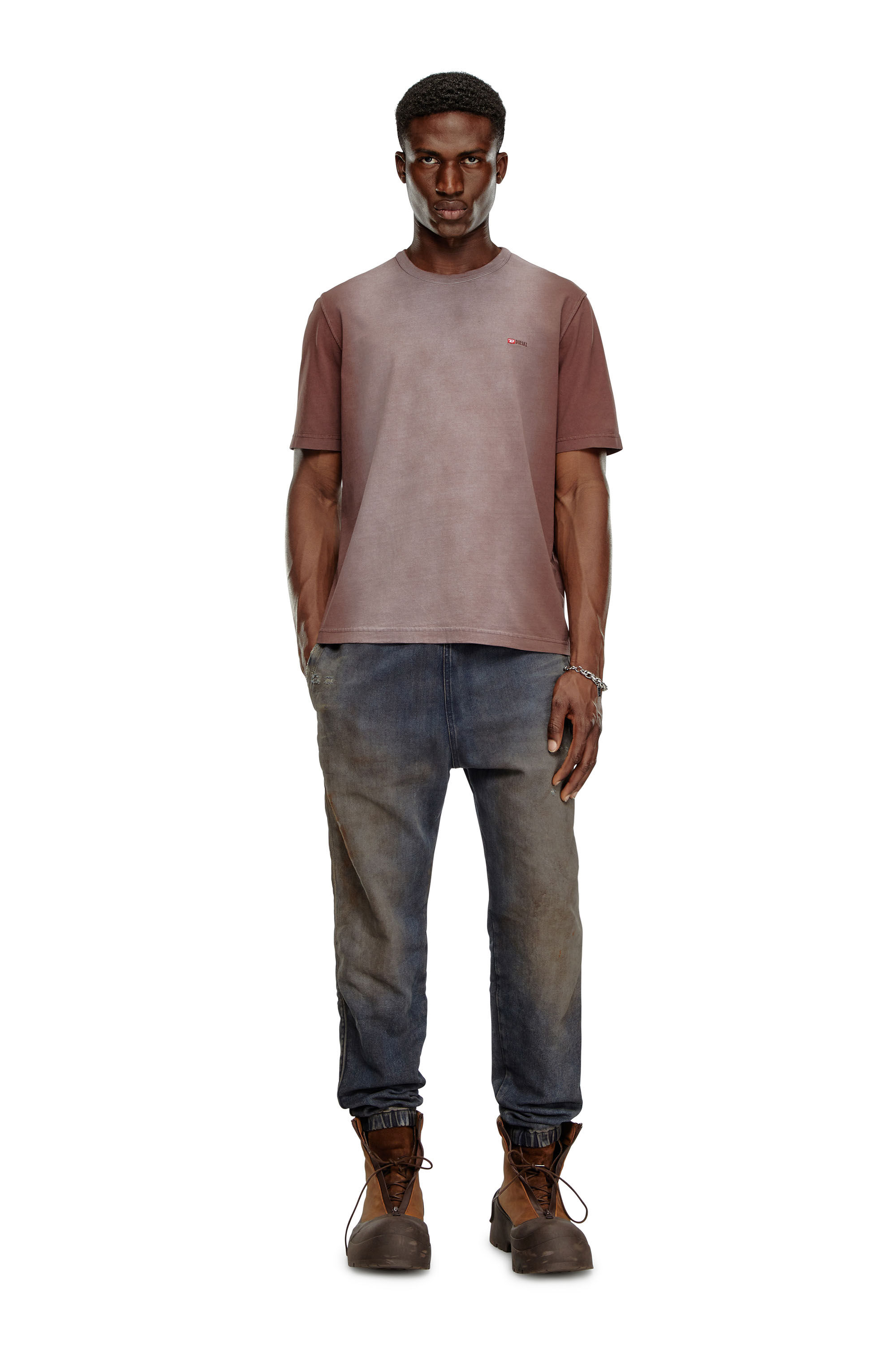 T shirt marrone uomo new arrivals