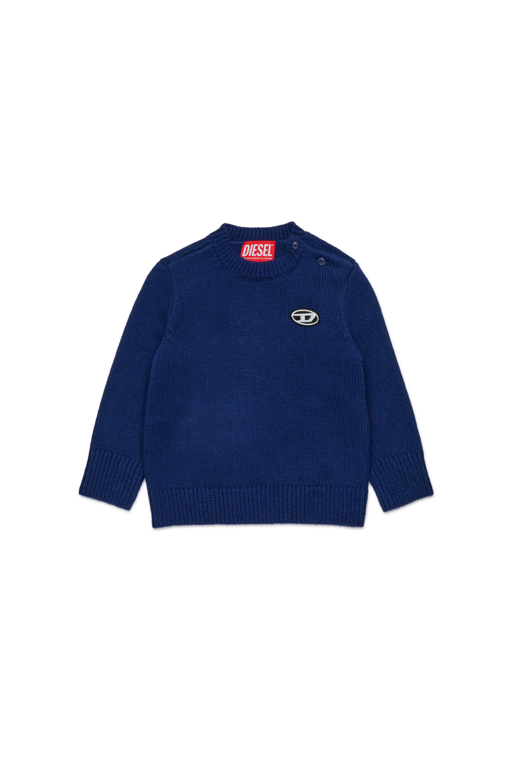 Diesel - KOLLYB, Maglia in misto lana Unisex in Blu - 1