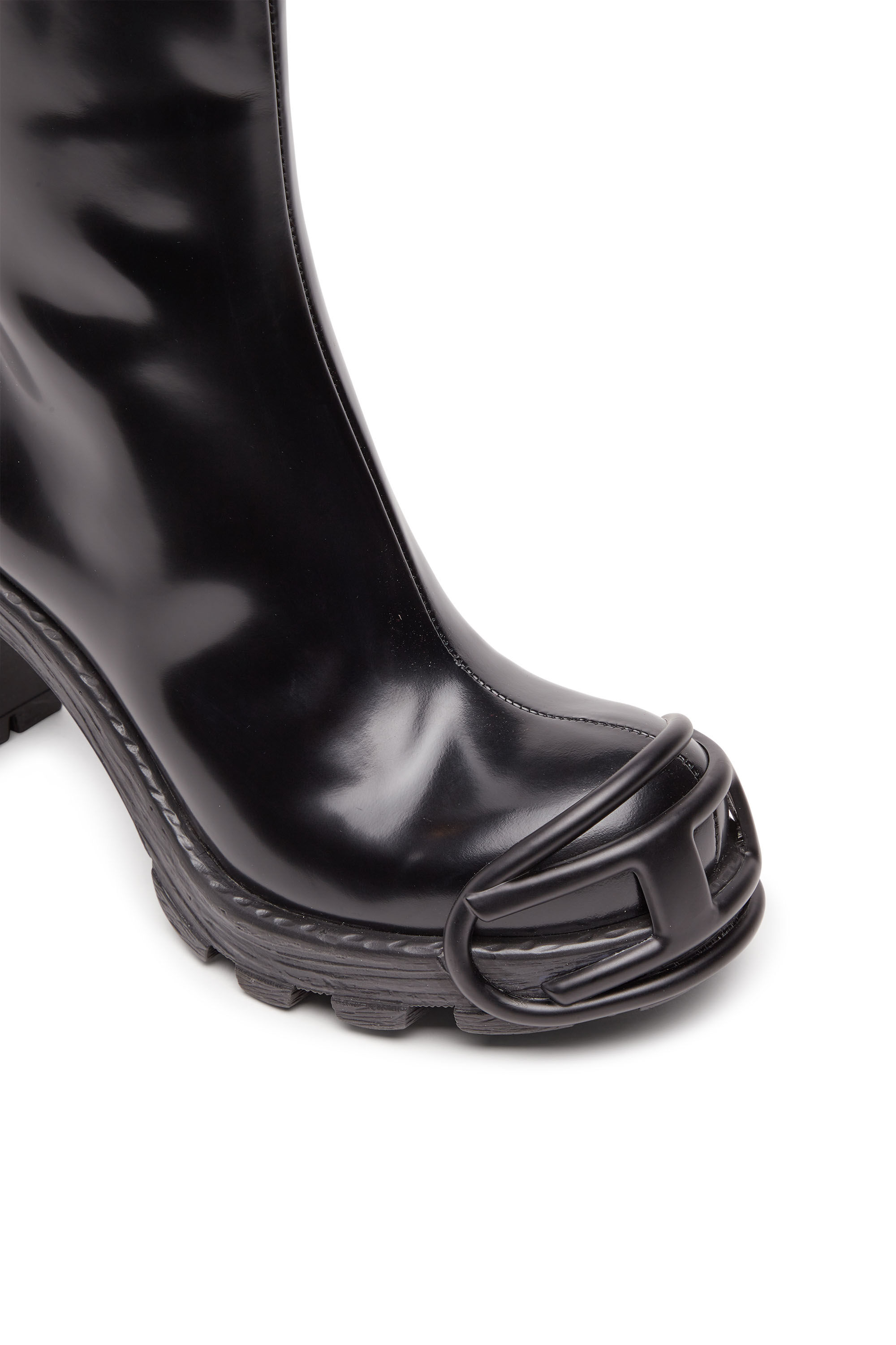 Steel toe high heel boots shop