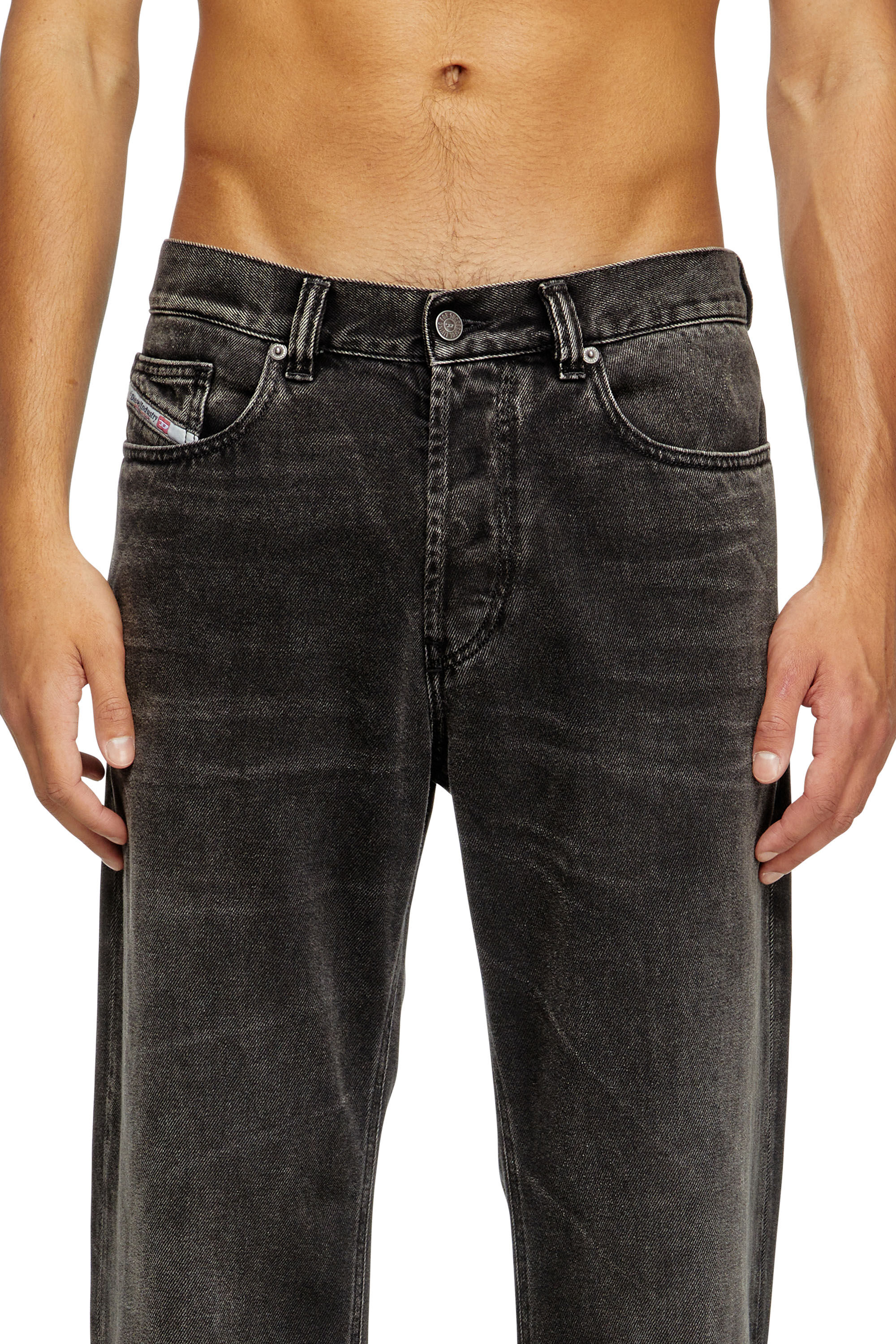 Diesel - Regular Jeans 2024 D-Macs 09J96 Uomo, Nero/Grigio scuro - Image 5