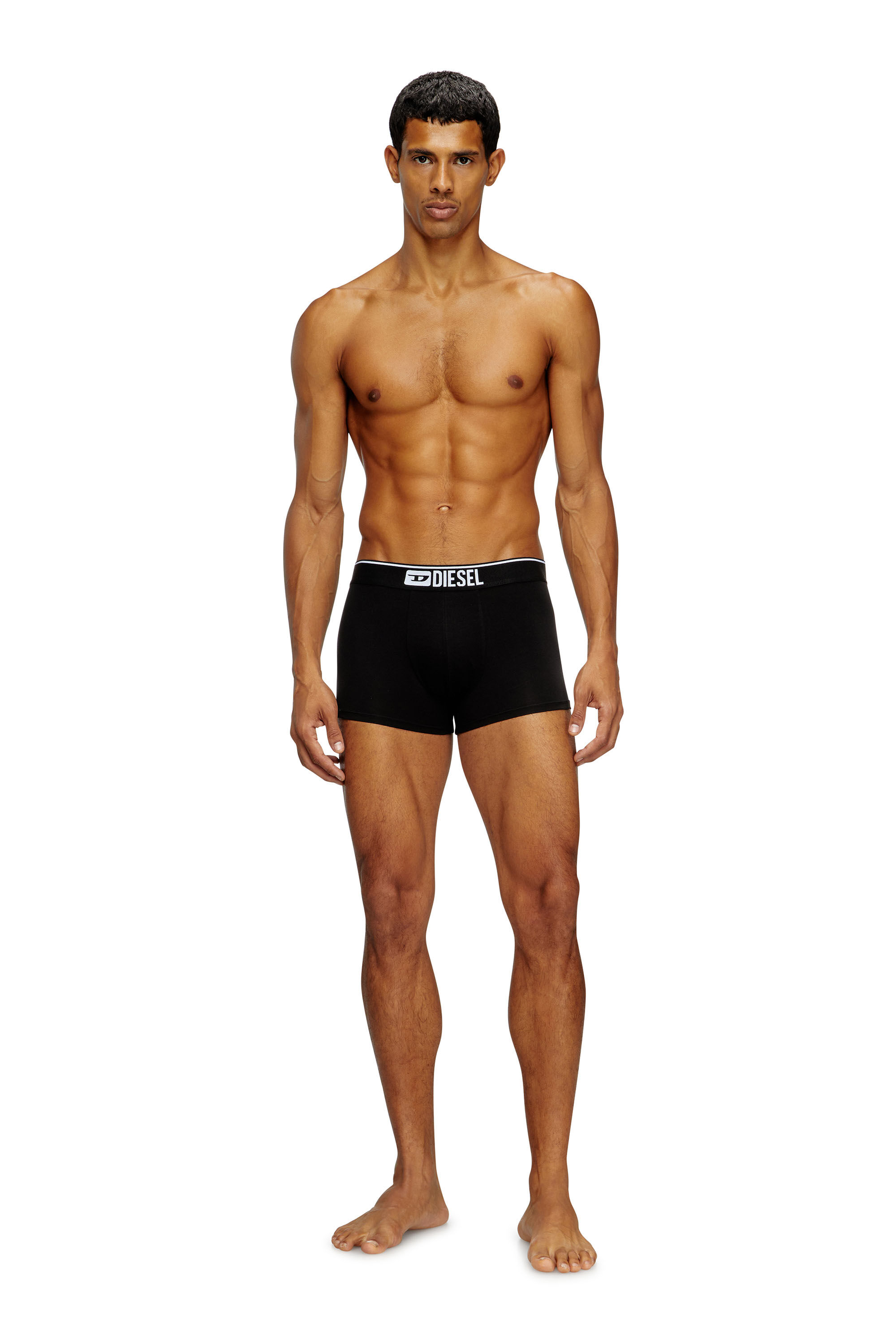 Diesel - UMBX-DAMIENTHREEPACK, Set di tre boxer tinta unita Uomo in Nero - 1