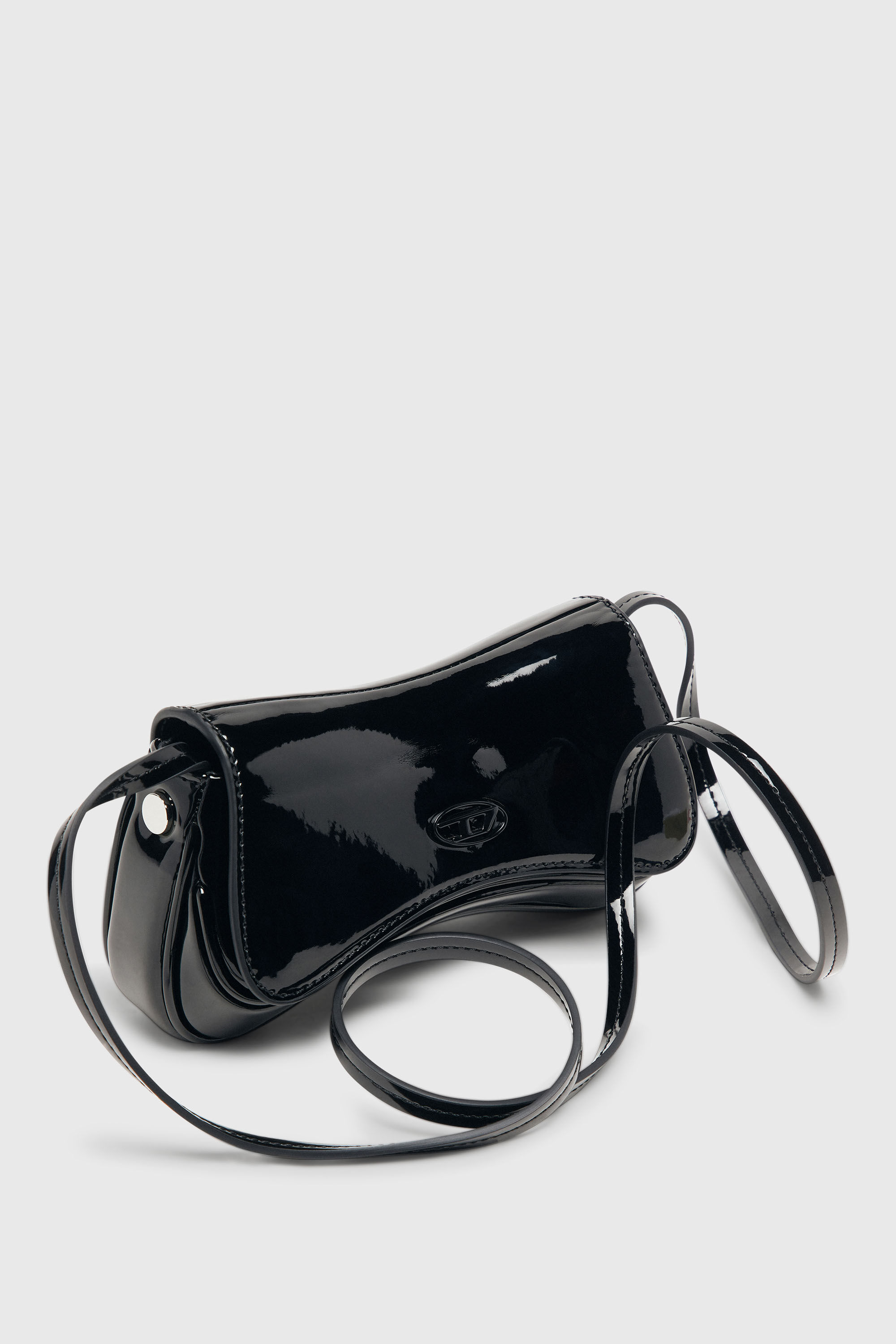 Diesel - PLAY CROSSBODY XS, Play-Borsa crossbody piccola lucida Donna in Nero - 6