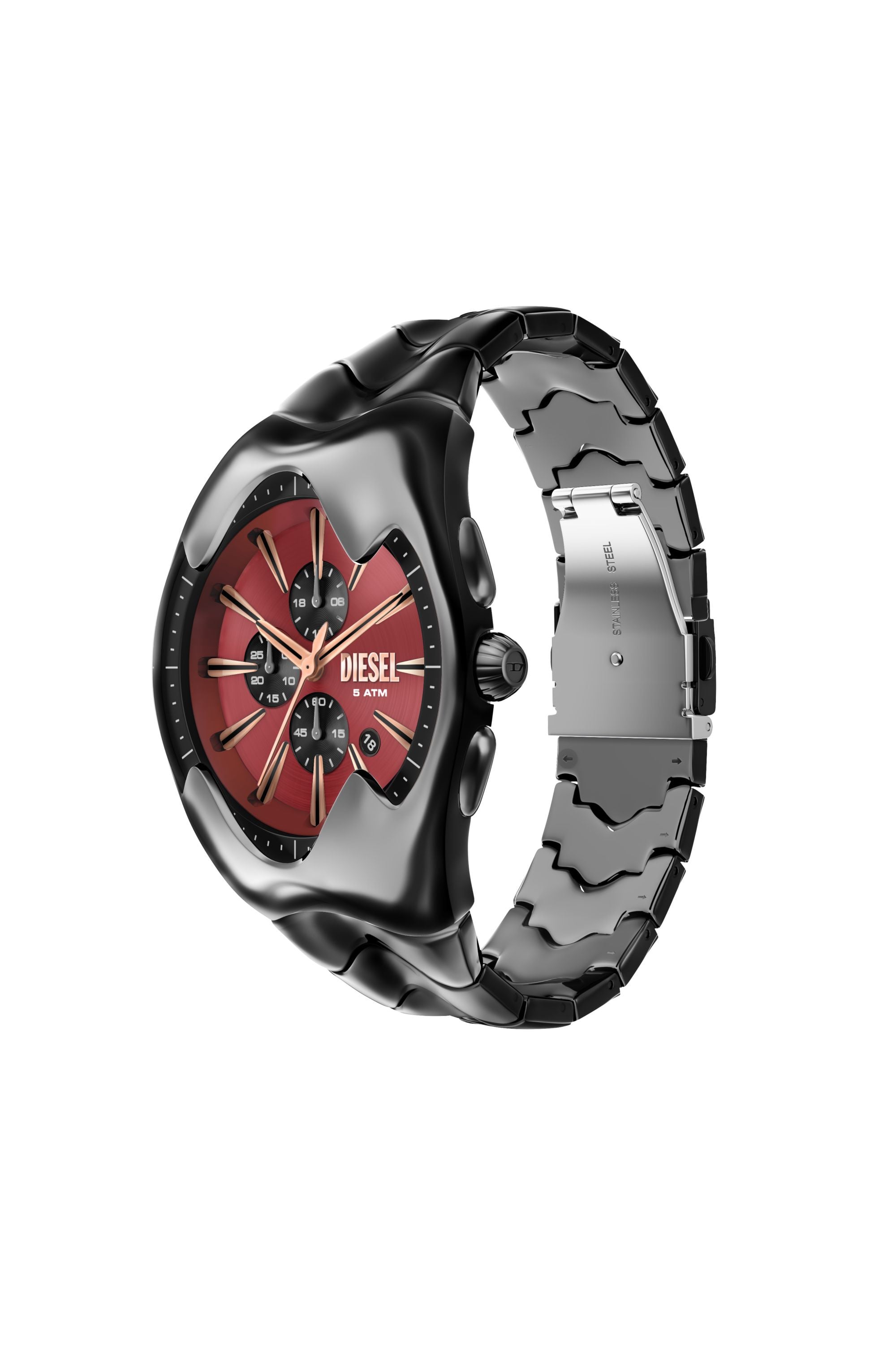 Diesel - DZ4713 WATCH, Orologio Mercurial in acciaio inox gunmetal Uomo in Nero - 5