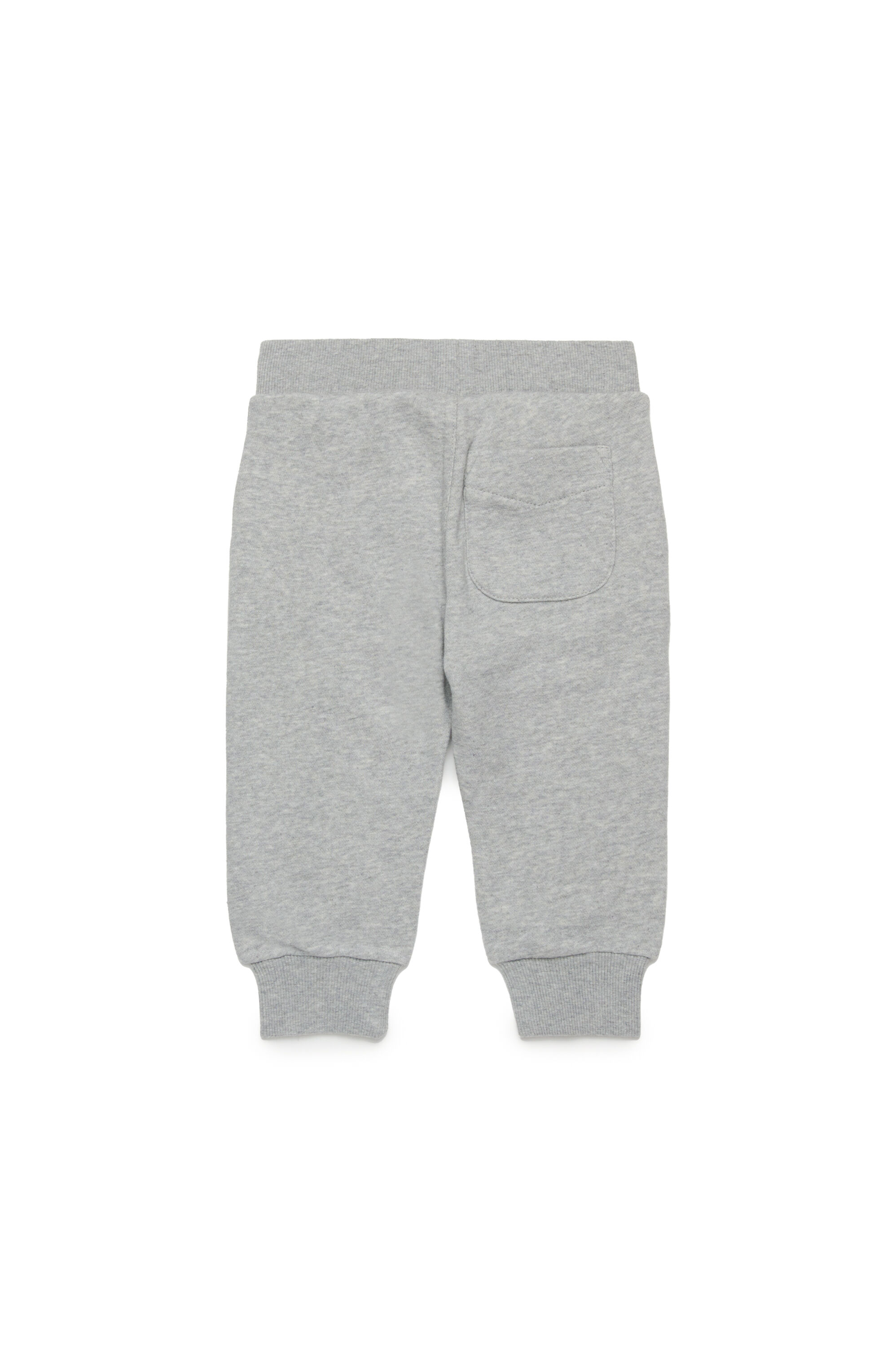 Diesel - PGIBBIB, Pantaloni tuta con logo in denim sfrangiato Uomo in Grigio - 2