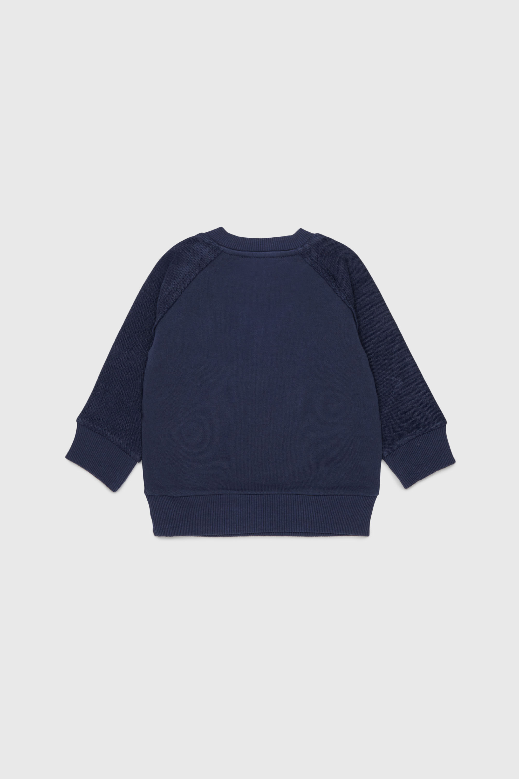 Diesel - SEANSB, Felpa in cotone con logo effetto sfrangiato Uomo in Blu - 2