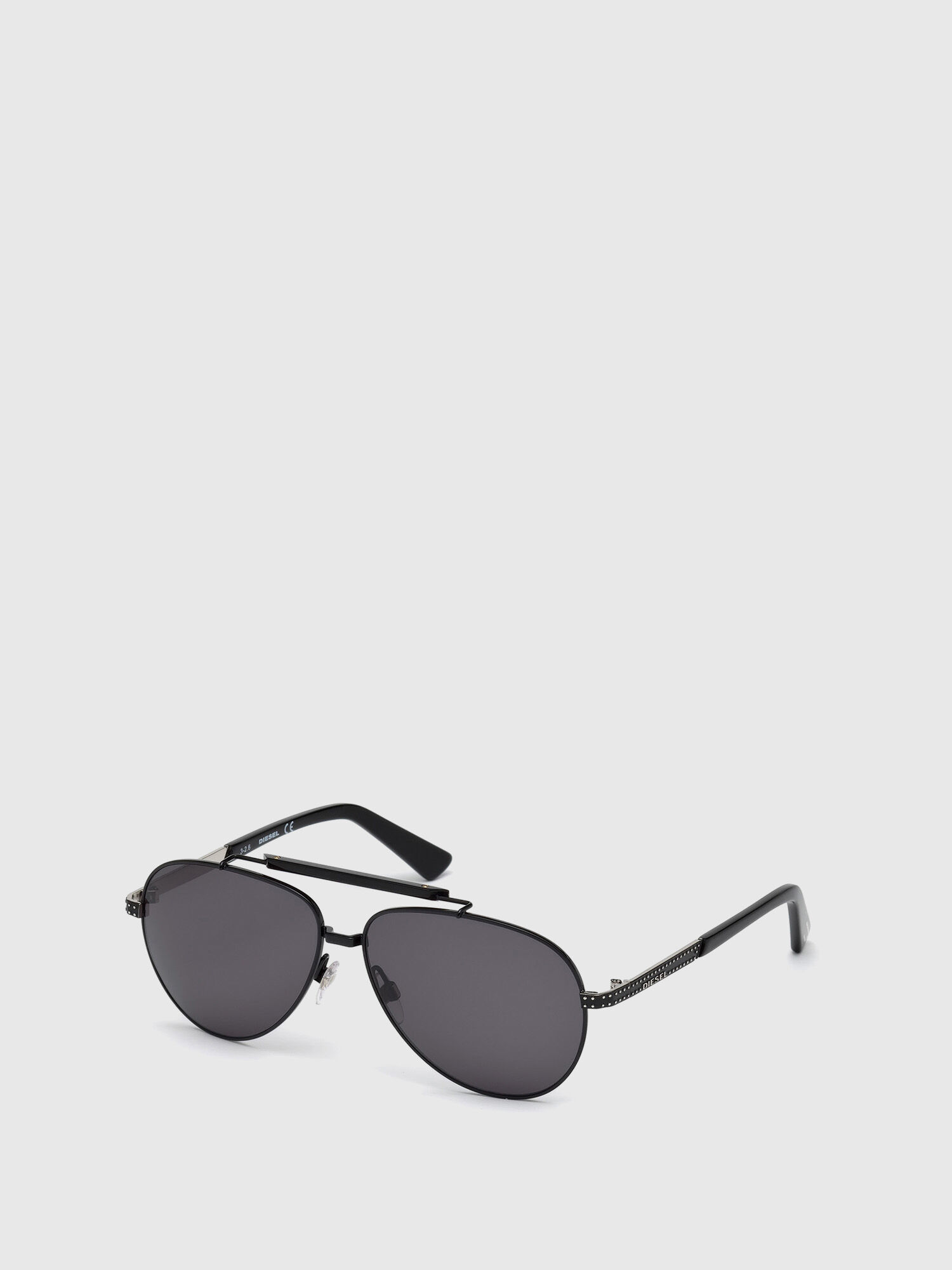 Diesel - DL0238, Occhiali classici da aviatore Uomo in Nero - 4