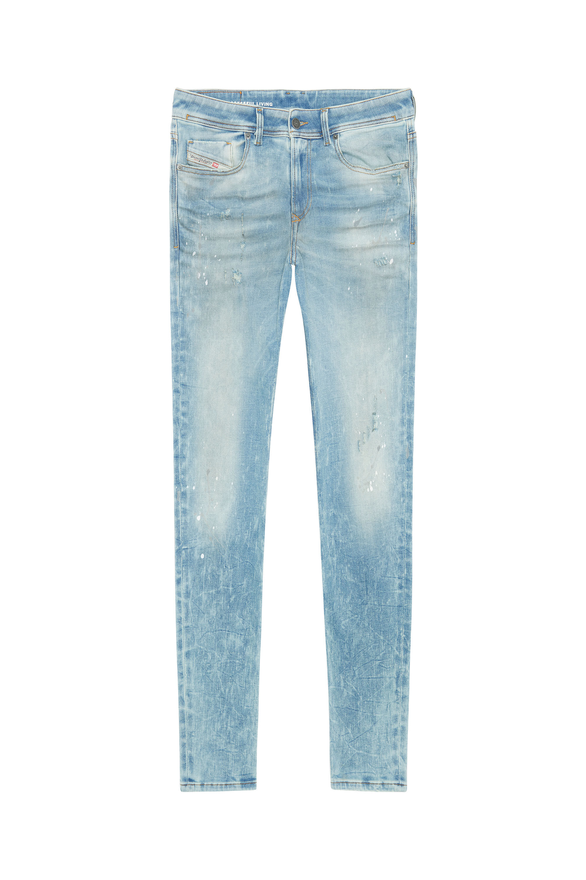 Diesel - 1979 Sleenker 09F08 Skinny Jeans, Blu Chiaro - Image 2
