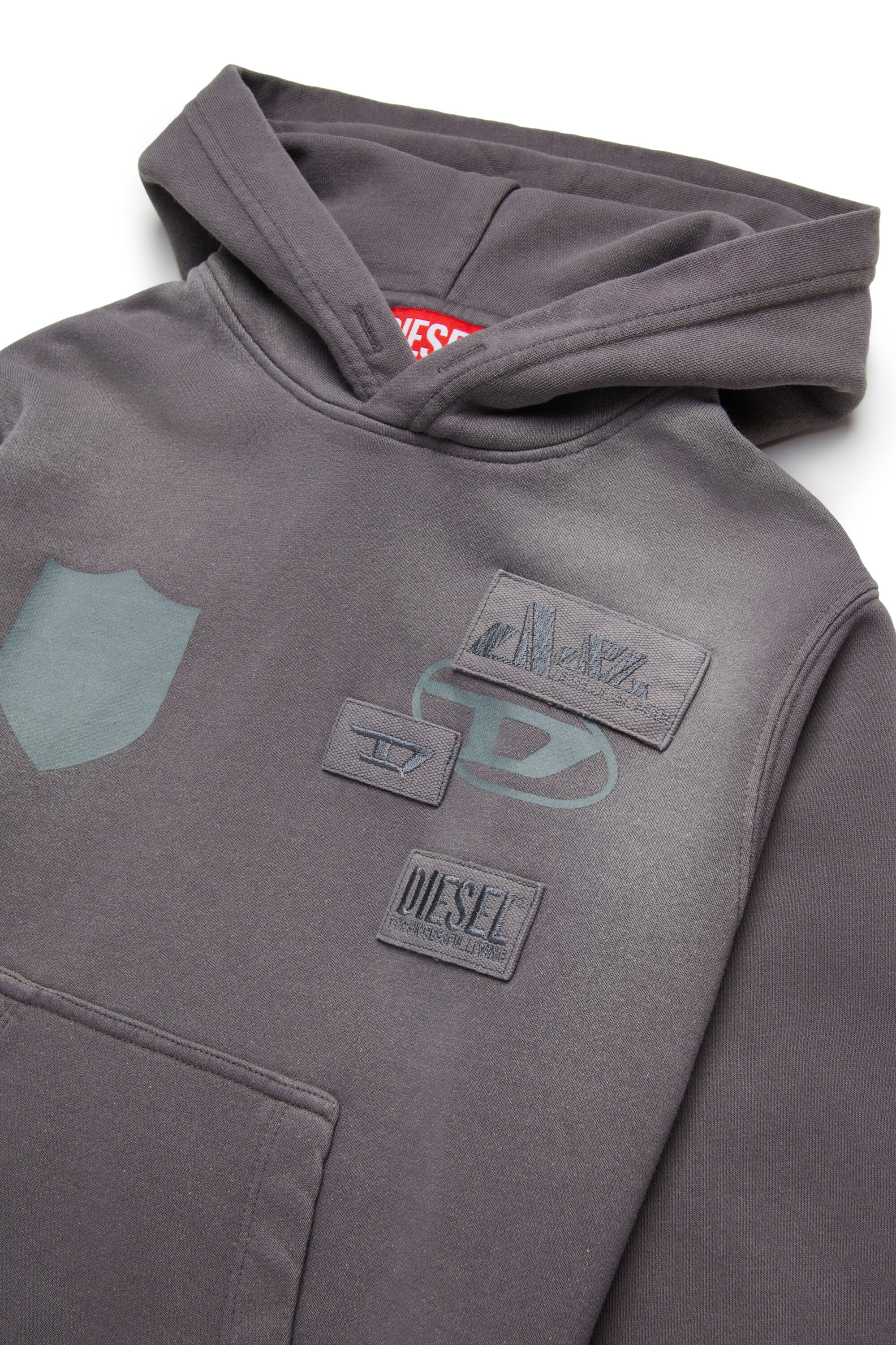 Diesel - SMACCYHOOD OVER, Grigio - Image 3