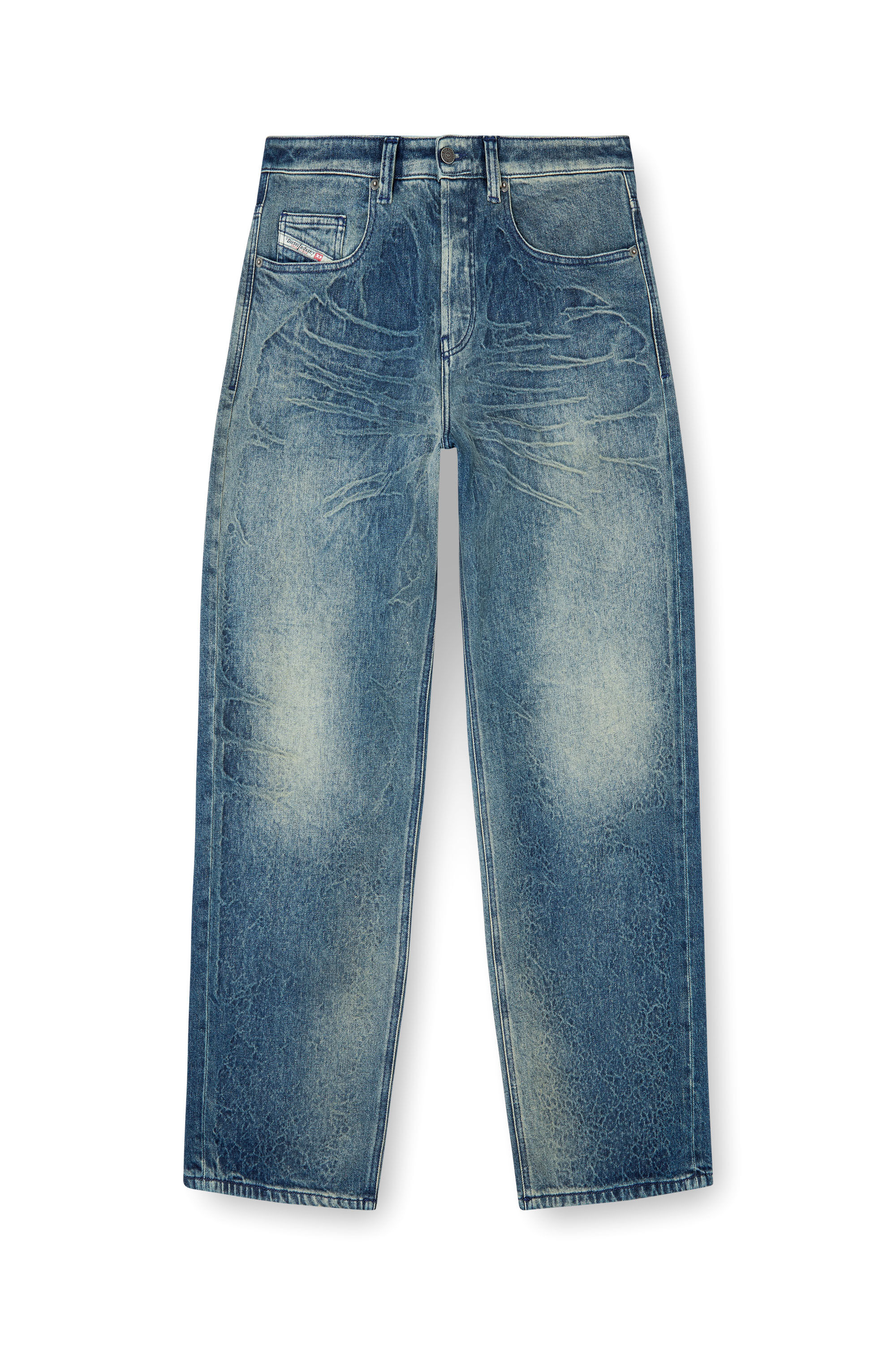 Diesel - Relaxed Jeans 2001 D-Macro 007BG Uomo, Blu Scuro - Image 2