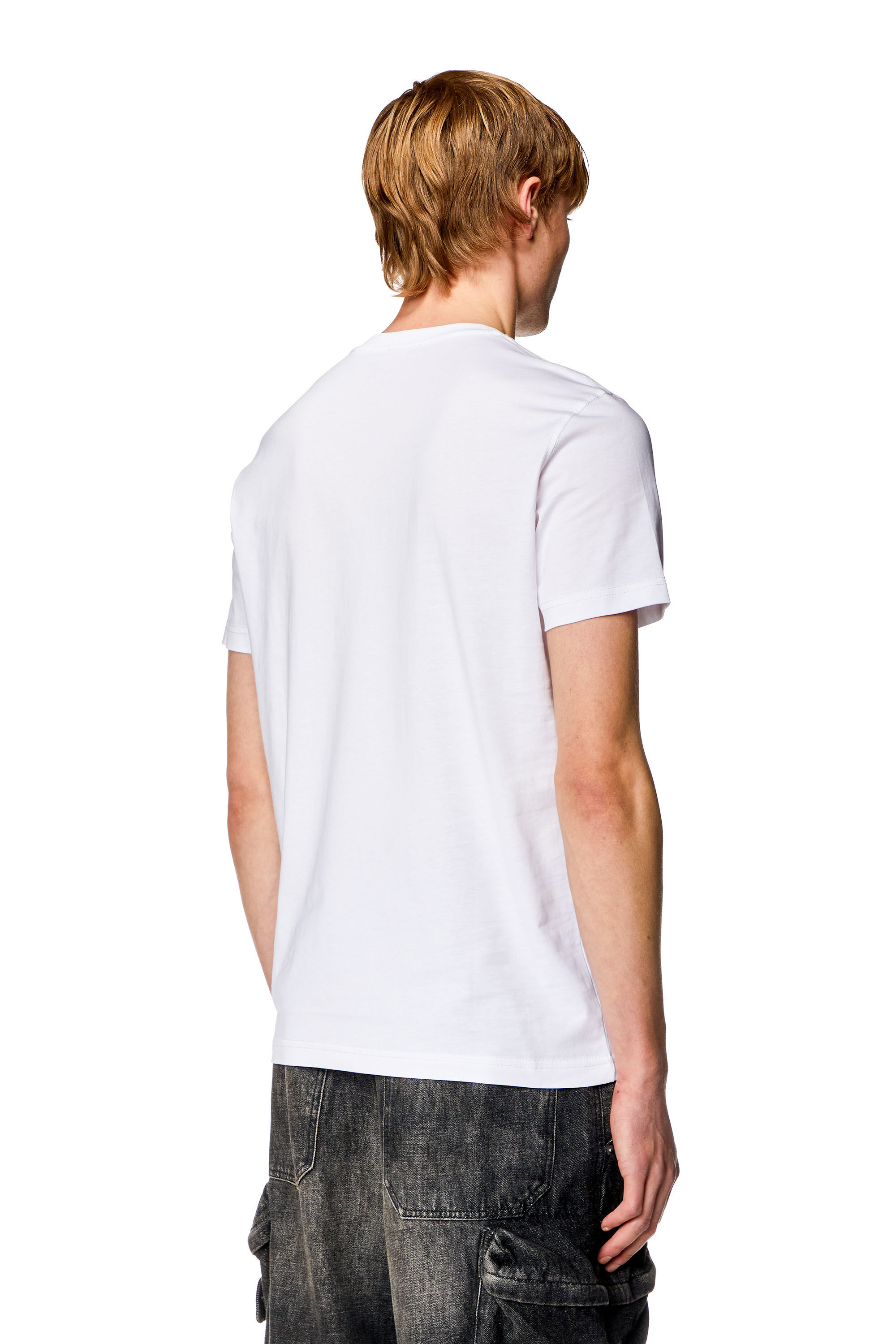 Diesel - T-DIEGOR-K74, Man T-shirt with Oval D 78 print in White - Image 4