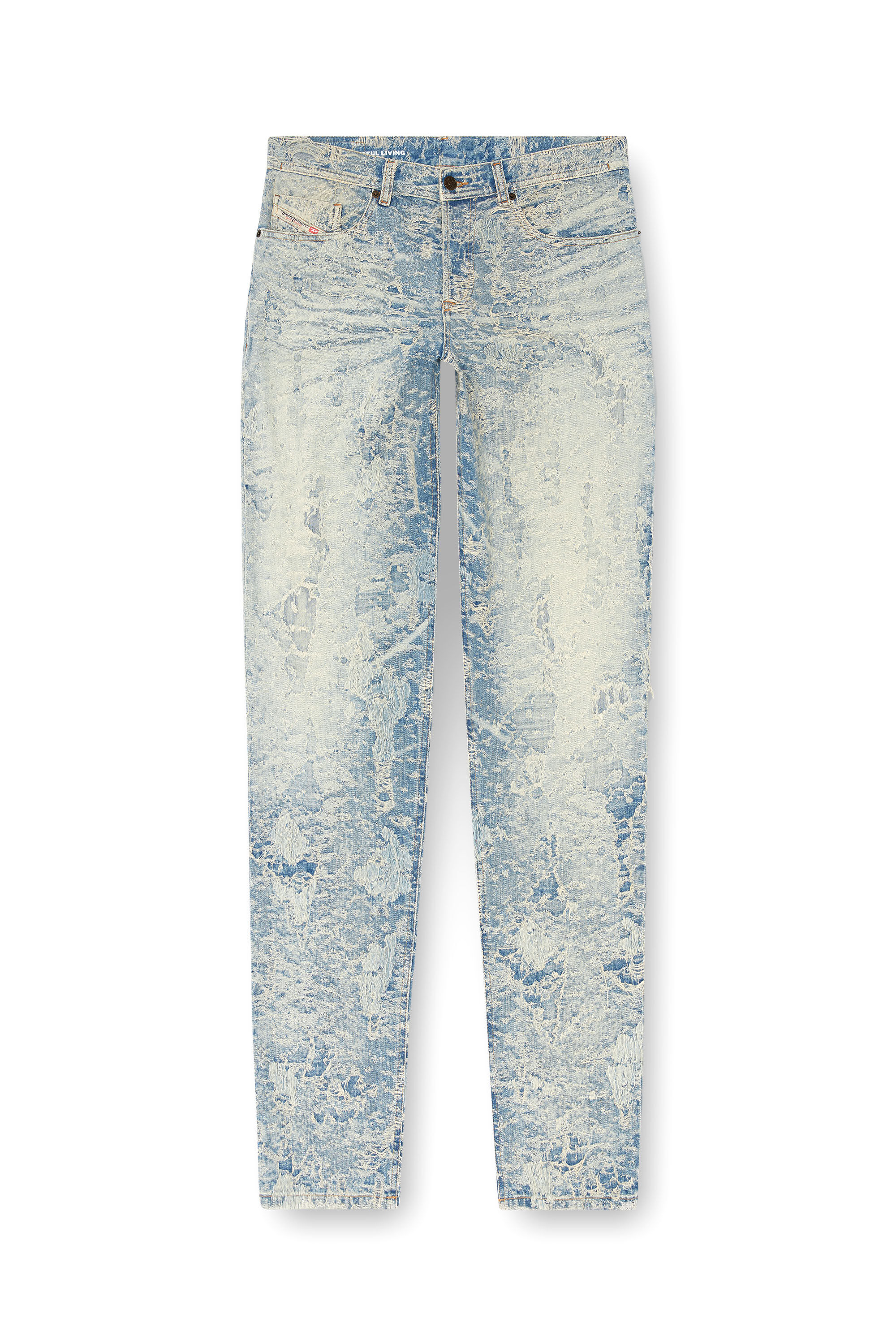 Diesel - Tapered Jeans 2023 D-Finitive 007Z7 Uomo, Blu Chiaro - Image 2