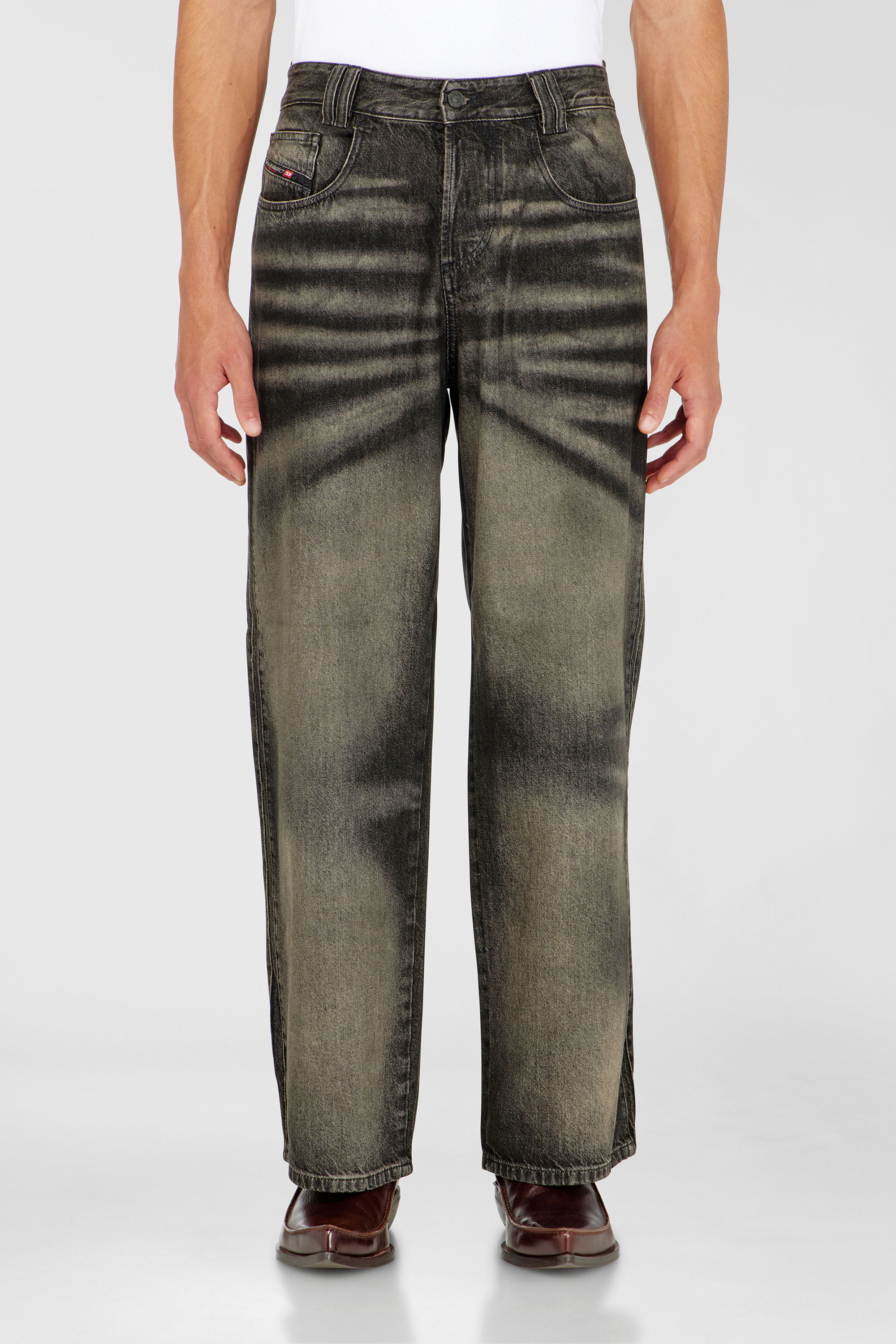 Diesel - Relaxed Jeans 1982 D-Hakou 09R33 Unisex, Nero/Grigio scuro - Image 4