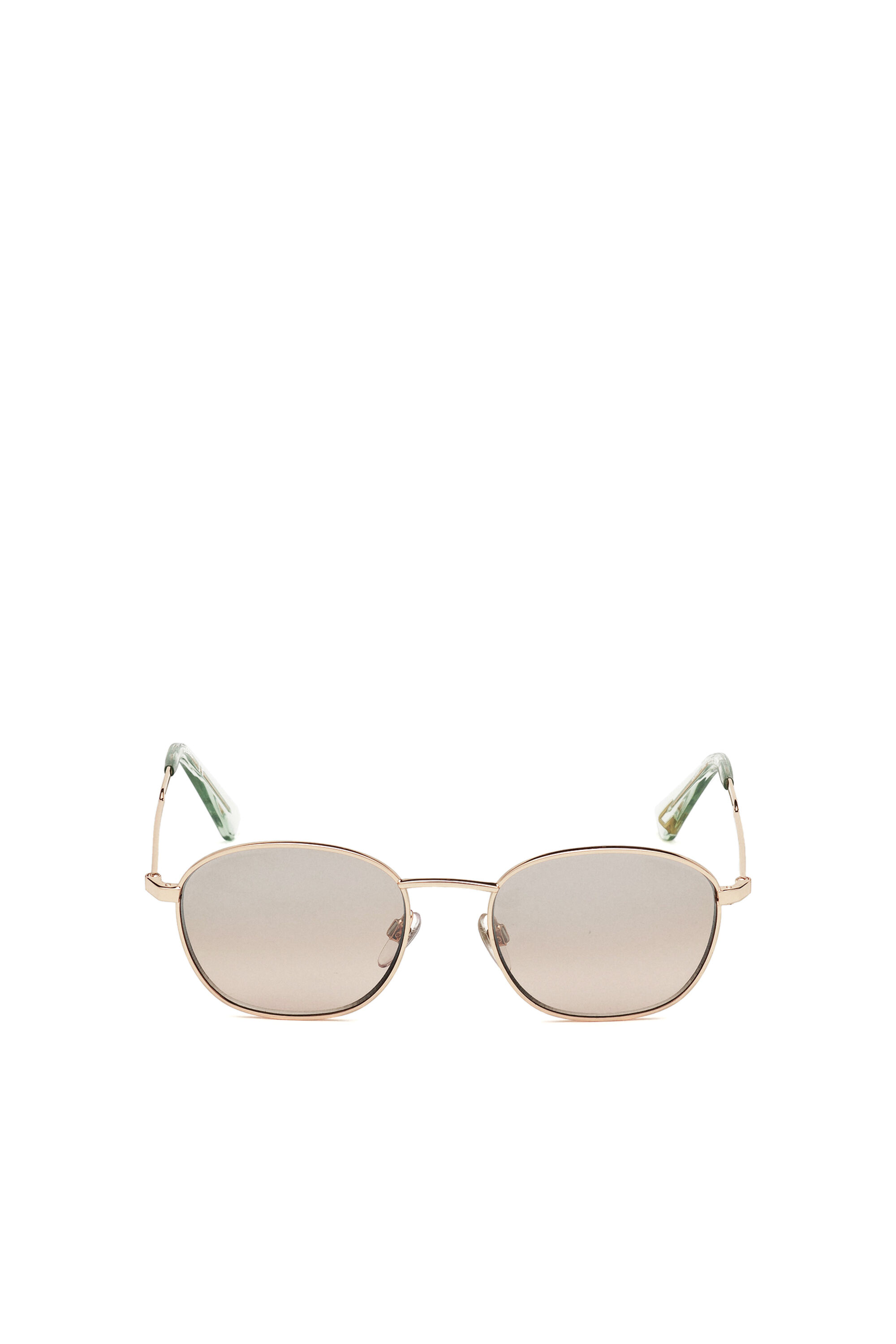 Diesel - DL0307, Occhiali da sole unisex con silhouette arrotondata Unisex in Rosa - 1