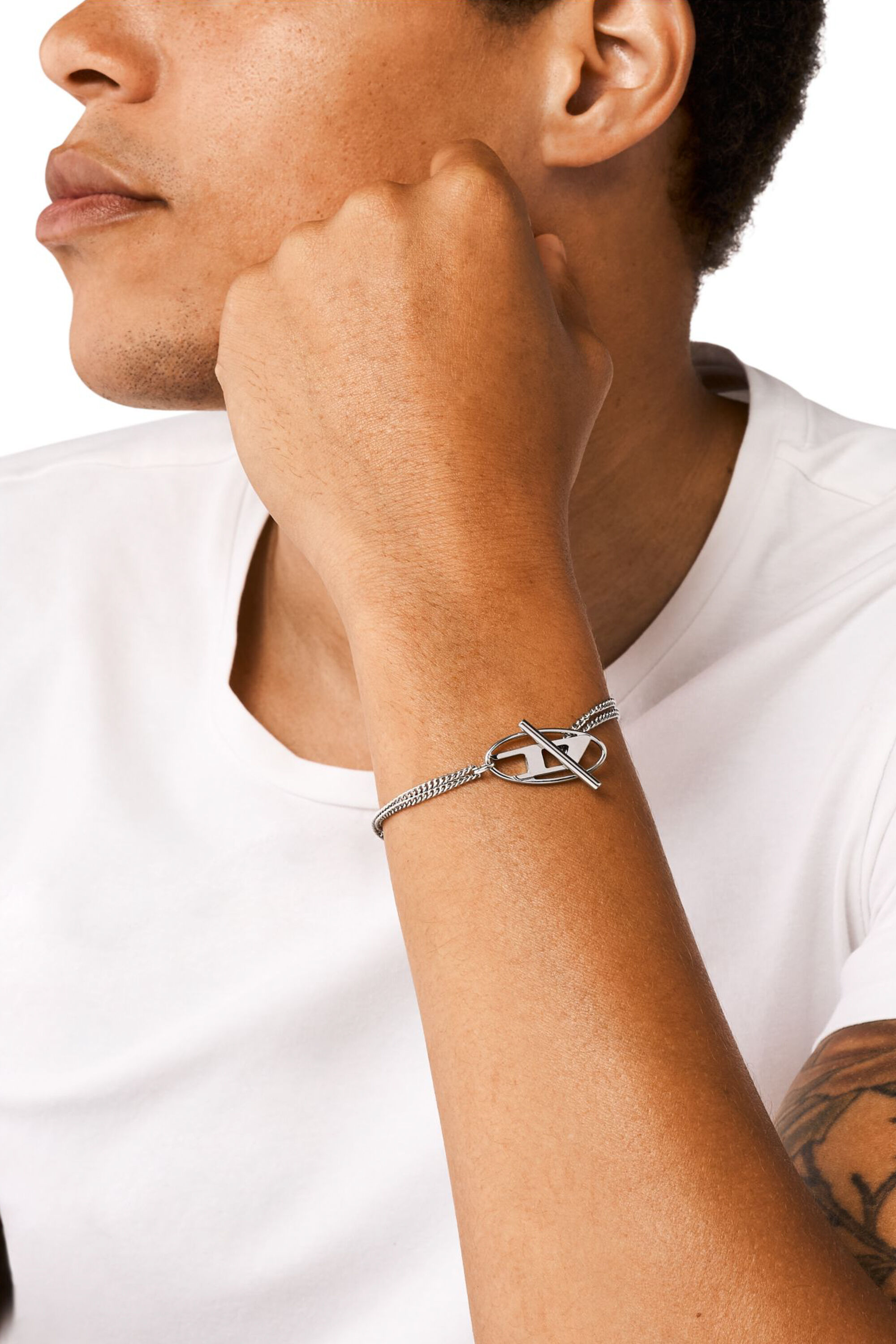 Diesel - DX1535040, Bracciale a catena in acciaio inossidabile Unisex in Argento - 3