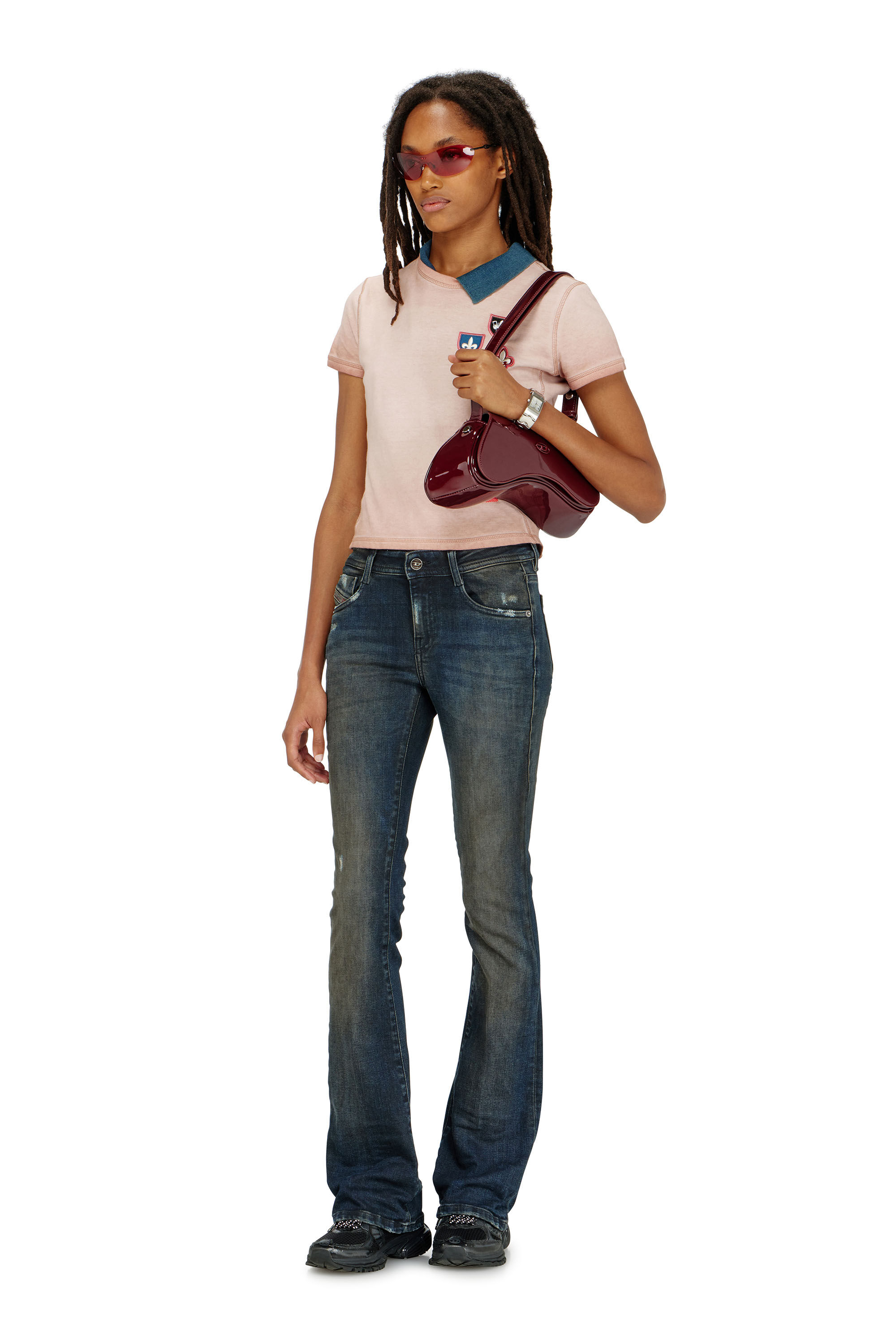Diesel - Bootcut Jeans 1969 D-Ebbey 09P69 Donna, Blu Scuro - Image 1