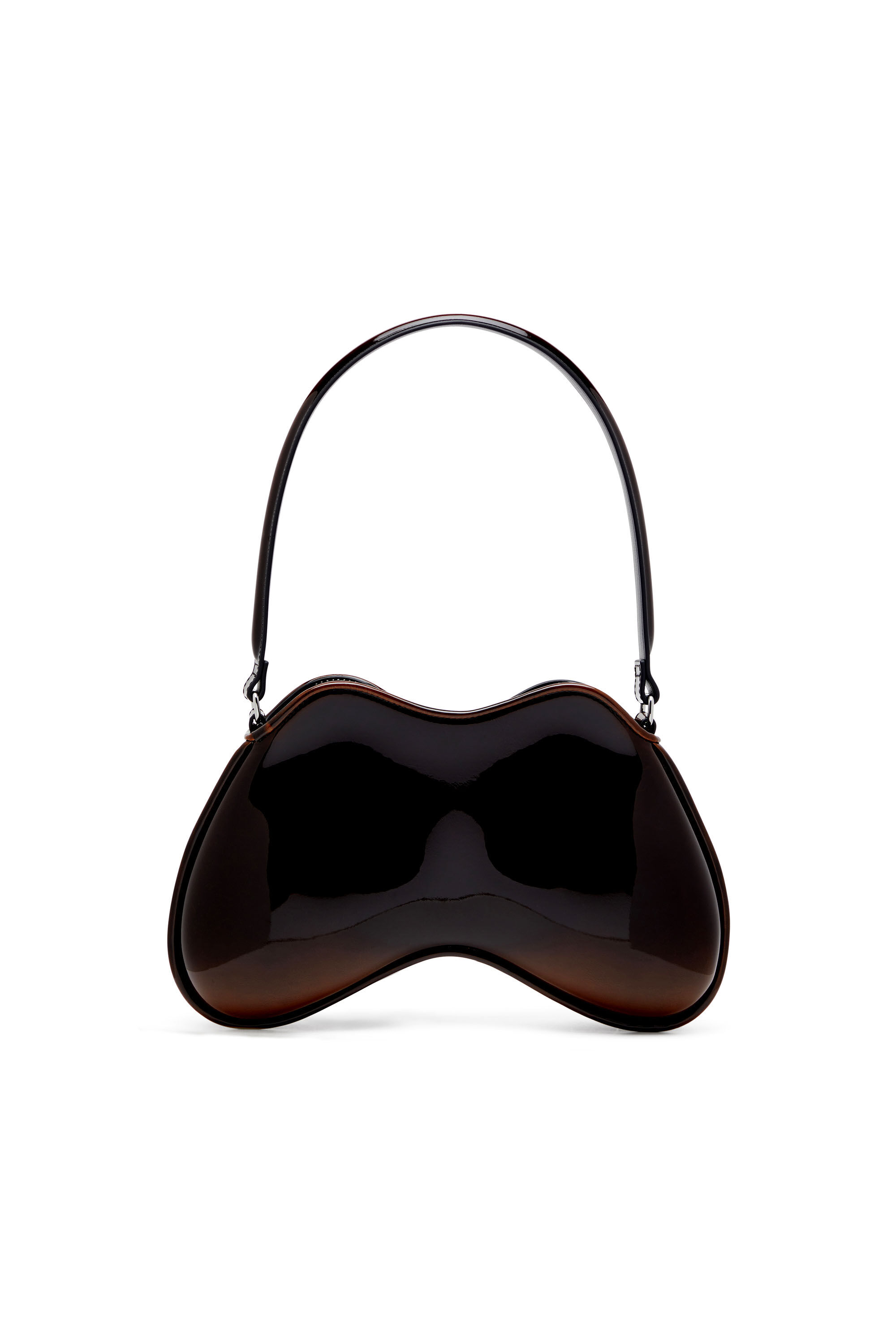 Diesel - DOUBLE-D SHOULDER, Double-D-Borsa rigida in PU bicolore Donna in Marrone - 3