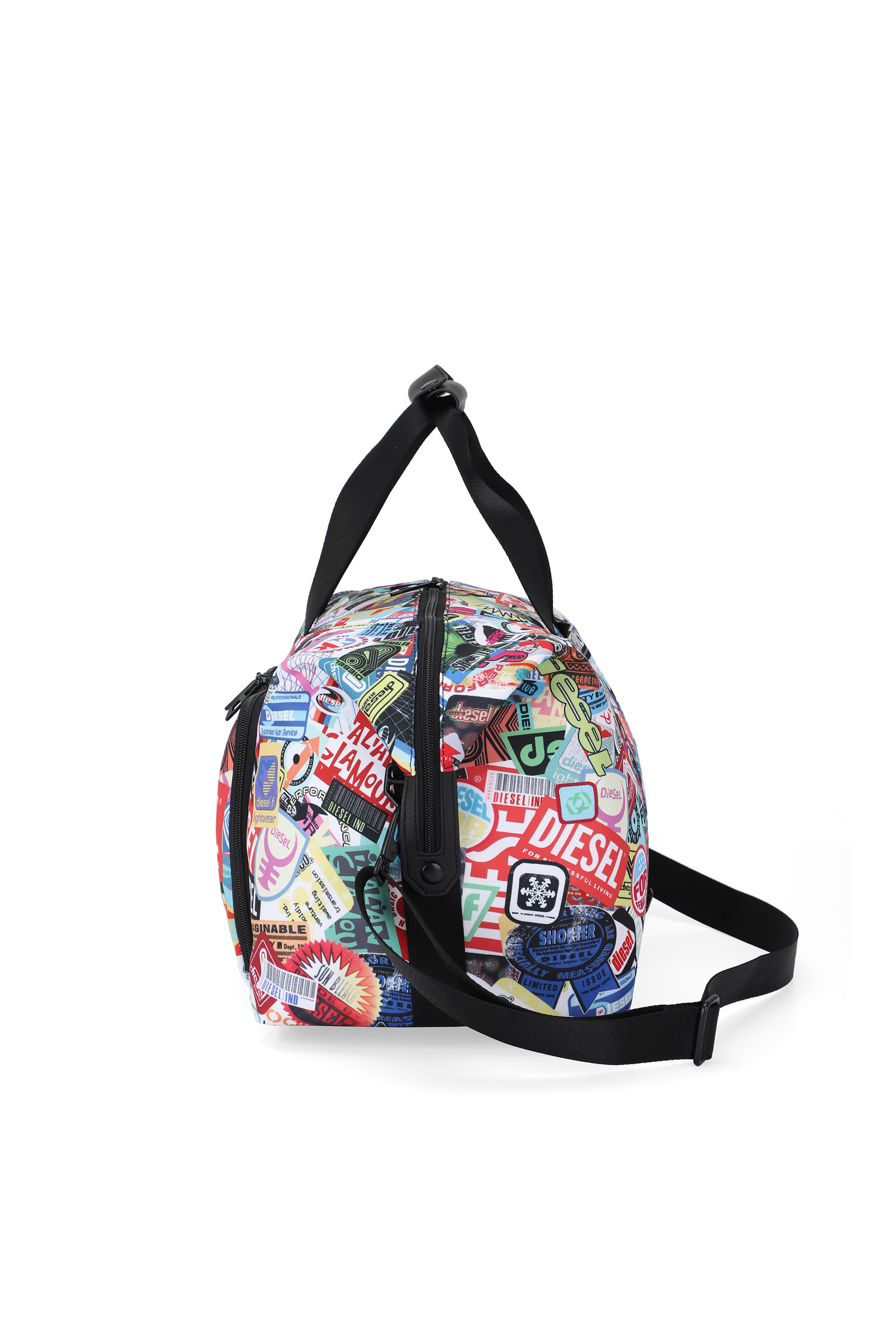 Diesel - DIESEL PC PRINTED DUFFLE-STICKERS- DSB00, Borsa da viaggio con adesivi Unisex in Multicolor - 4