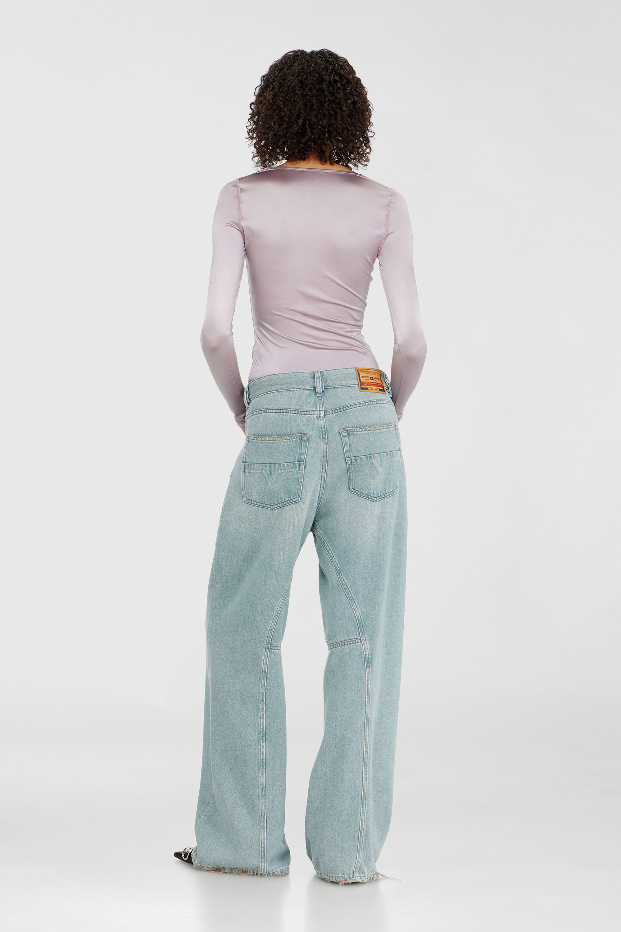 Diesel - Relaxed Jeans 1996 D-Sire 09P84 Donna, Blu Chiaro - Image 3