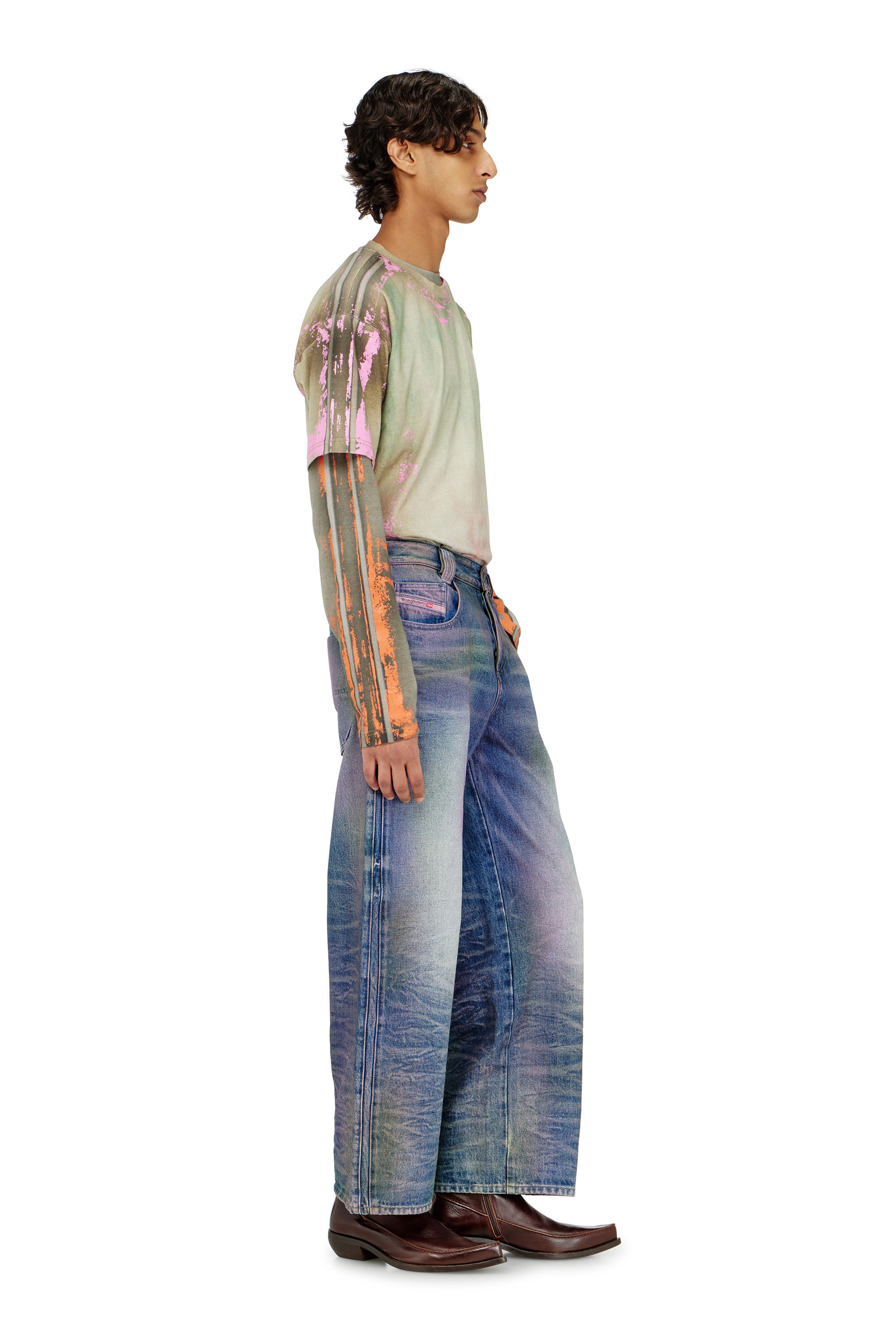 Diesel - Relaxed Jeans 1982 D-Hakou 007FW Unisex, Blu medio - Image 2