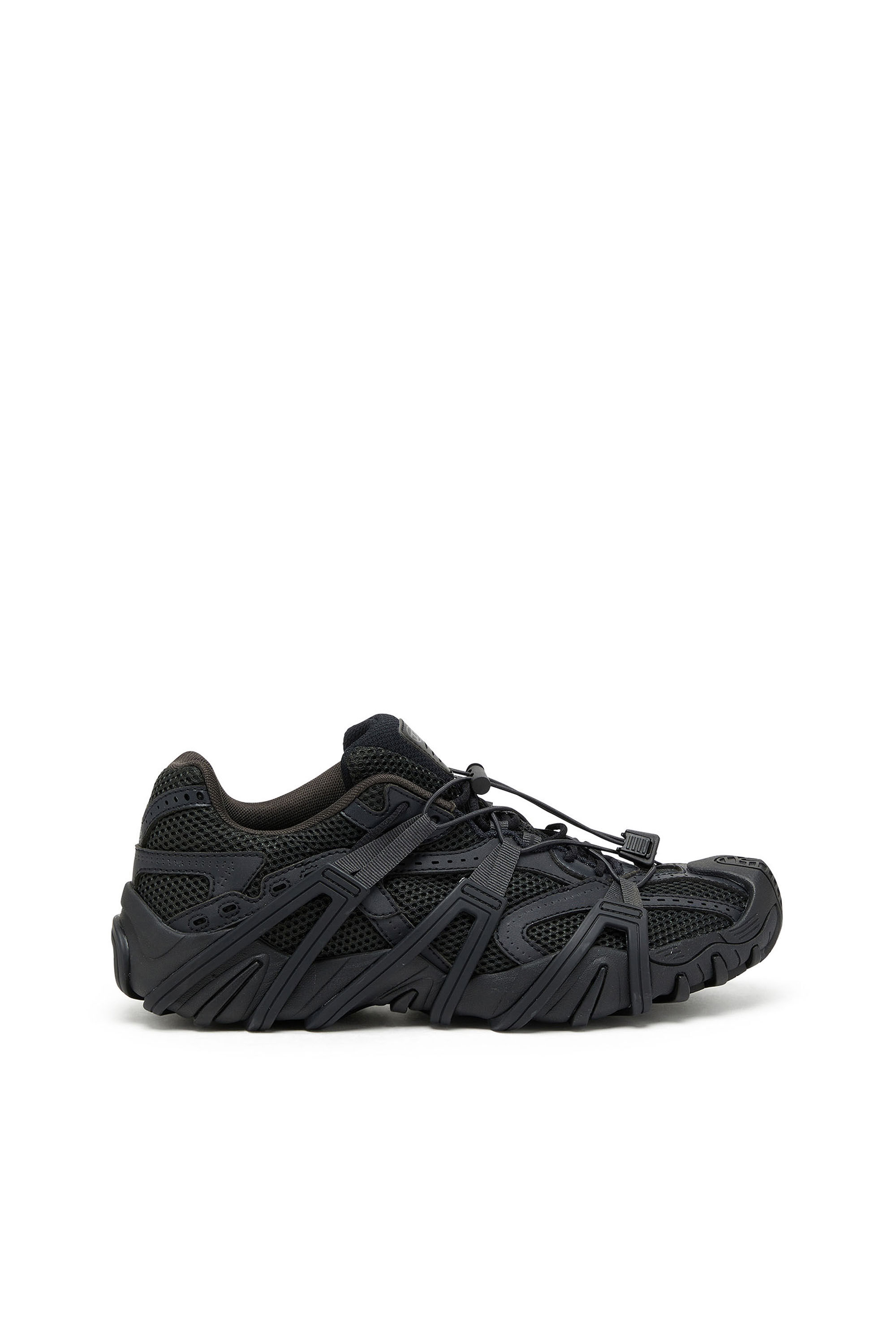 S Prototype Cr Sneaker in rete e PU con doppi lacci Uomo Nero Diesel