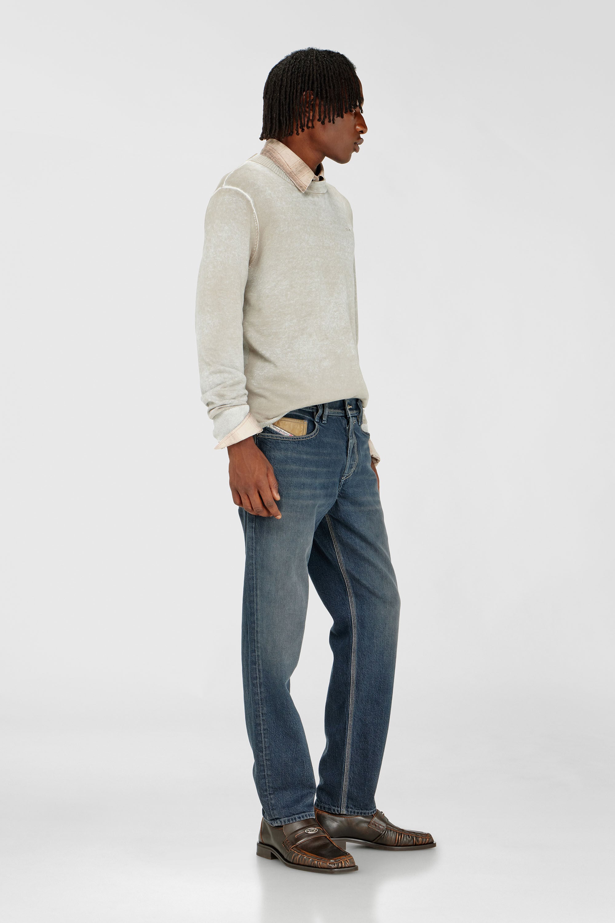 Diesel - Regular Jeans 2023 D-Finitive 007GQ Uomo, Blu medio - Image 2