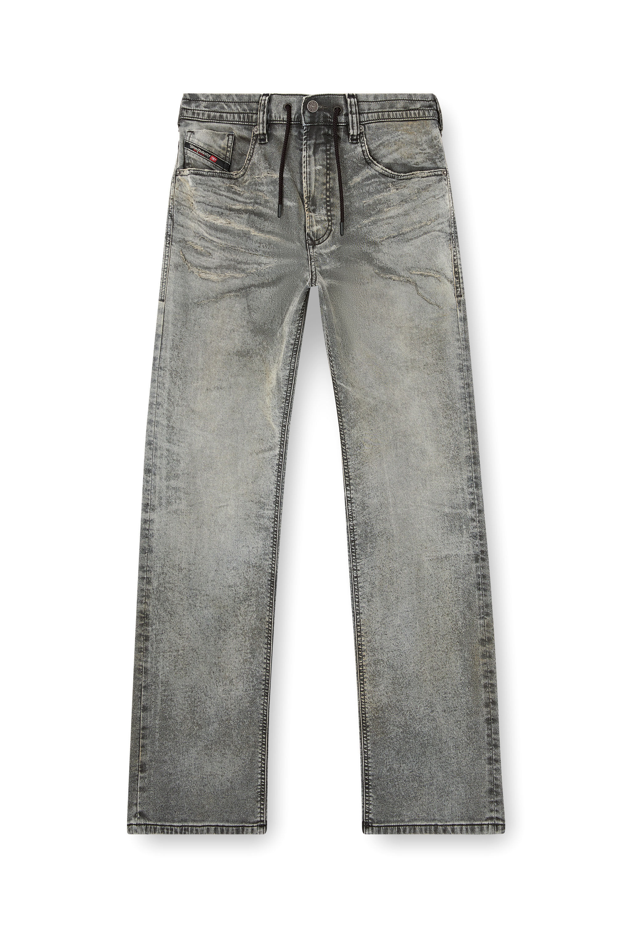 Diesel - Relaxed 2080 D-Reel Joggjeans® 09M35 Uomo, Nero/Grigio scuro - Image 2