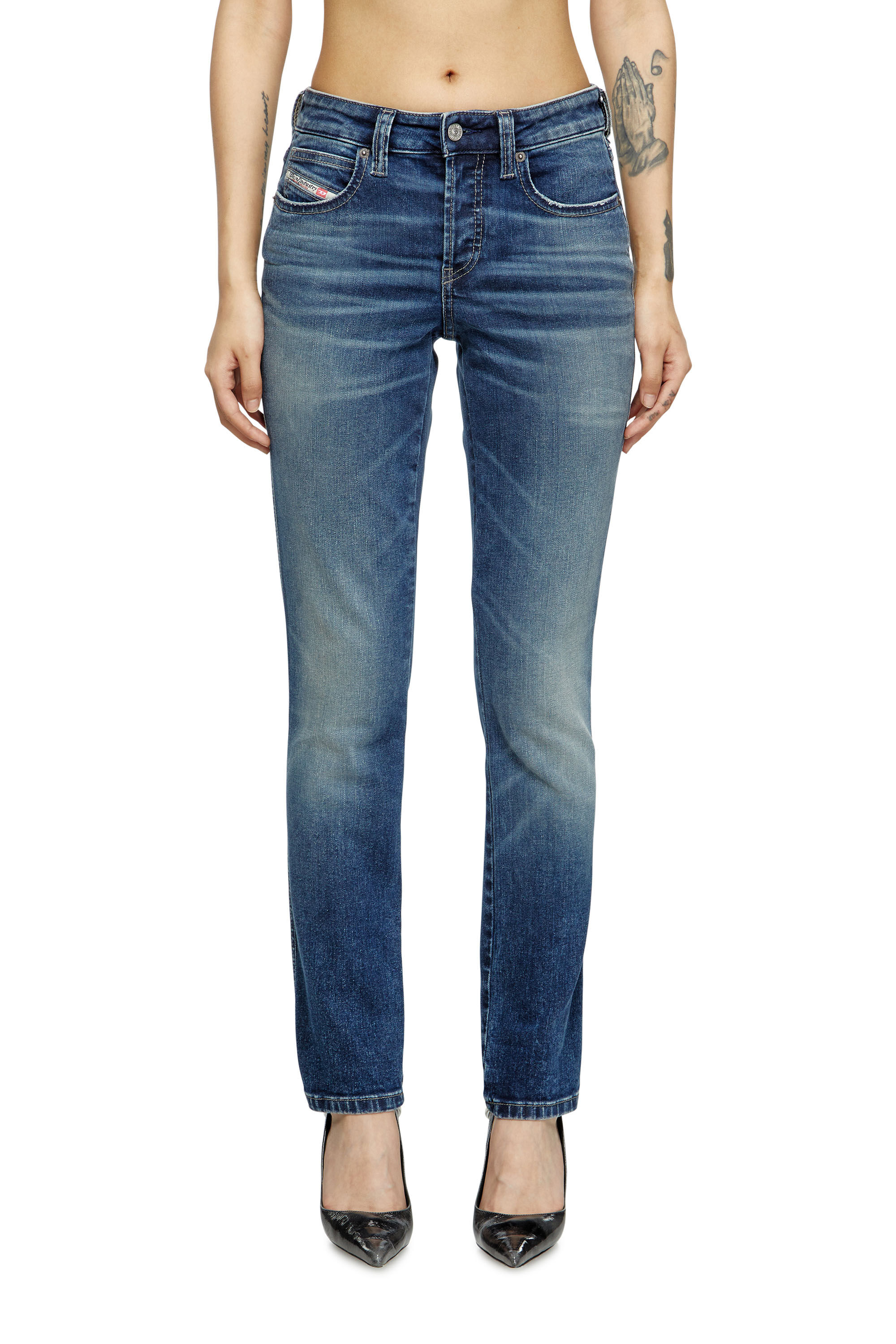 Diesel - Slim Jeans 1992 D-Jiann 0DBEE Donna, Blu medio - Image 3