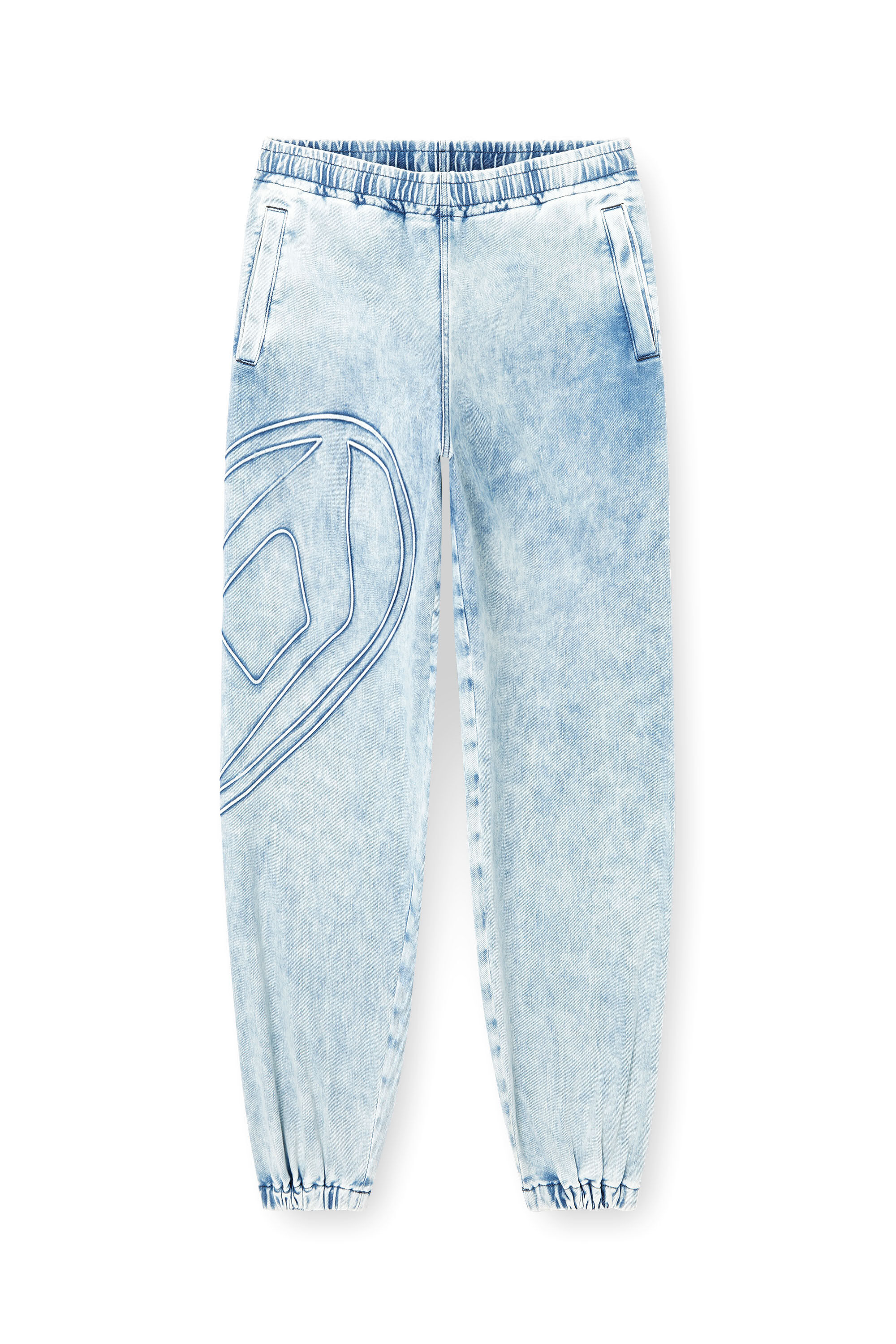 Diesel - Slim D-Pint Track Denim 0ABCN Unisex, Blu Chiaro - Image 2