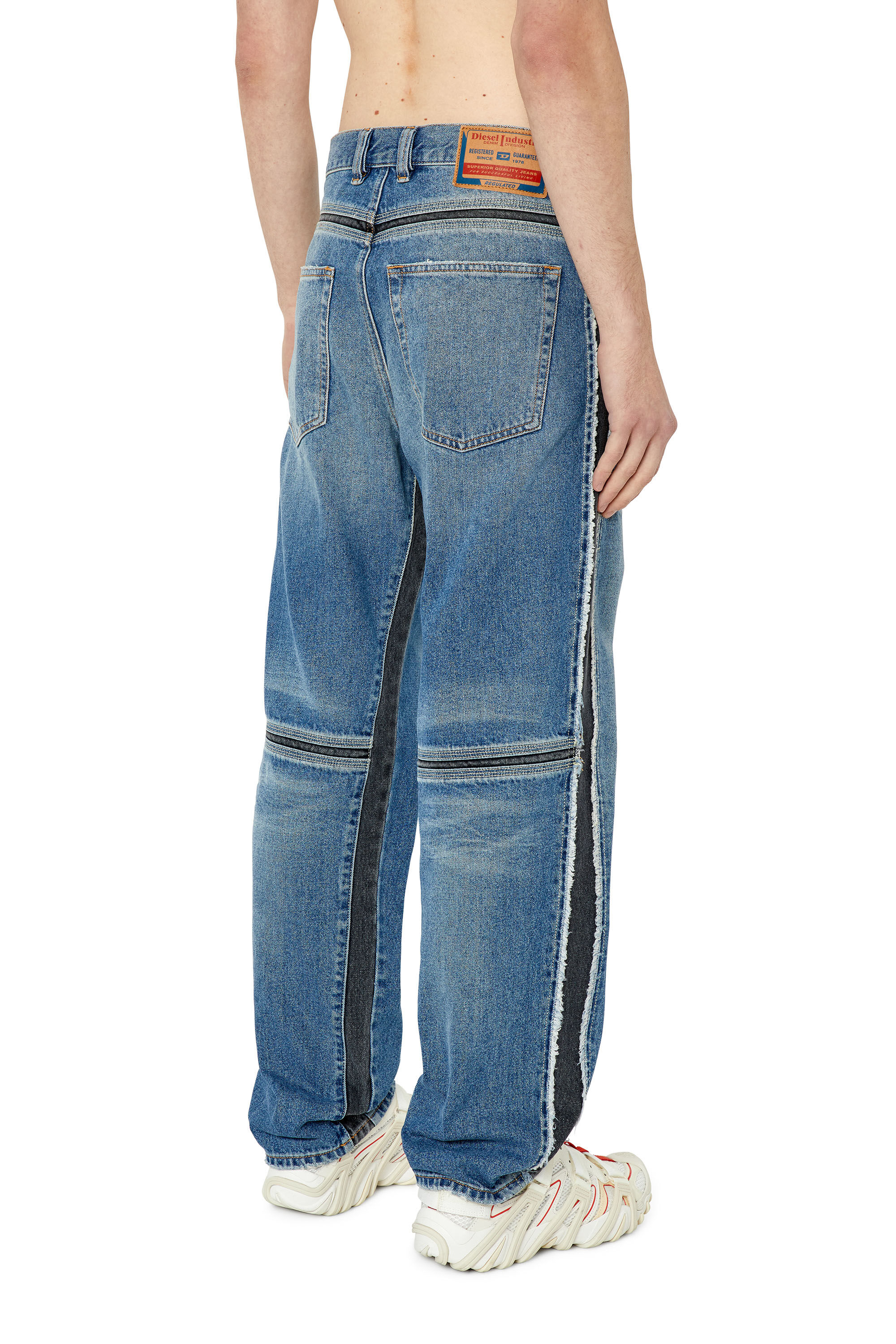 Diesel - Straight Jeans D-Mand 09F20 Uomo, Blu medio - Image 4