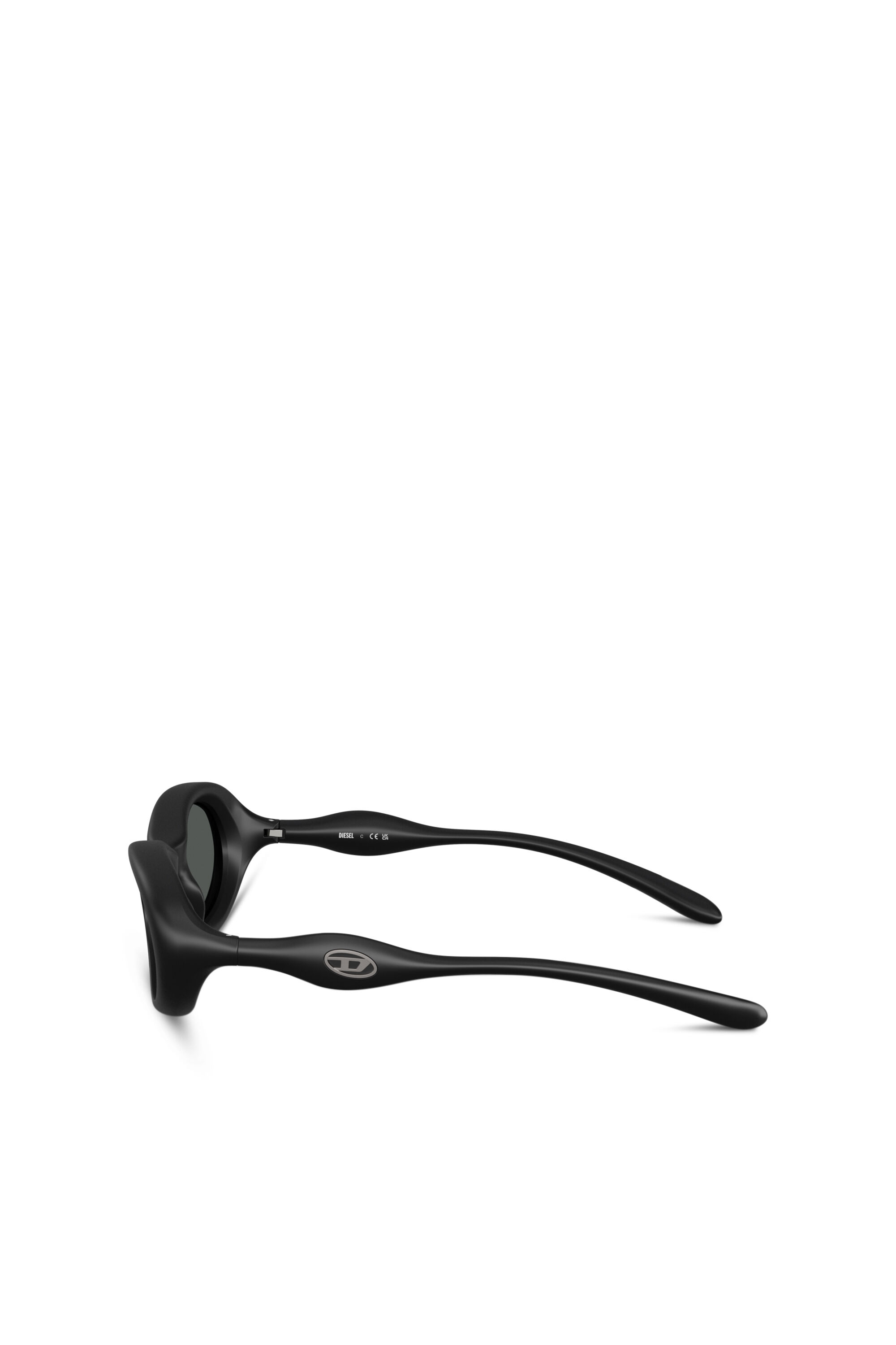 Diesel - 0DL3011U, Unisex's Oval sunglasses in Black - 2
