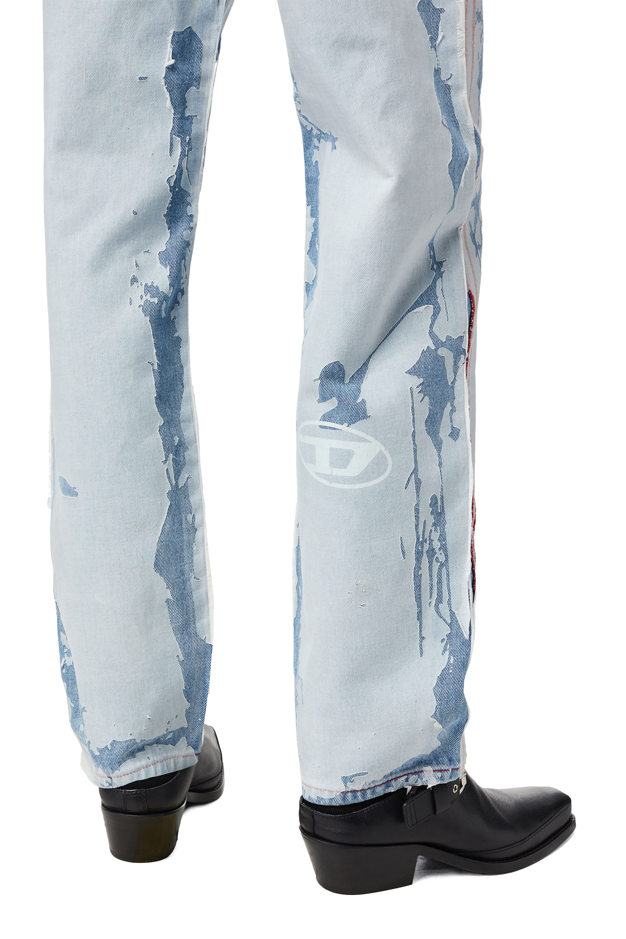 Diesel - 2010 007B6 Straight Jeans, Blu Chiaro - Image 8