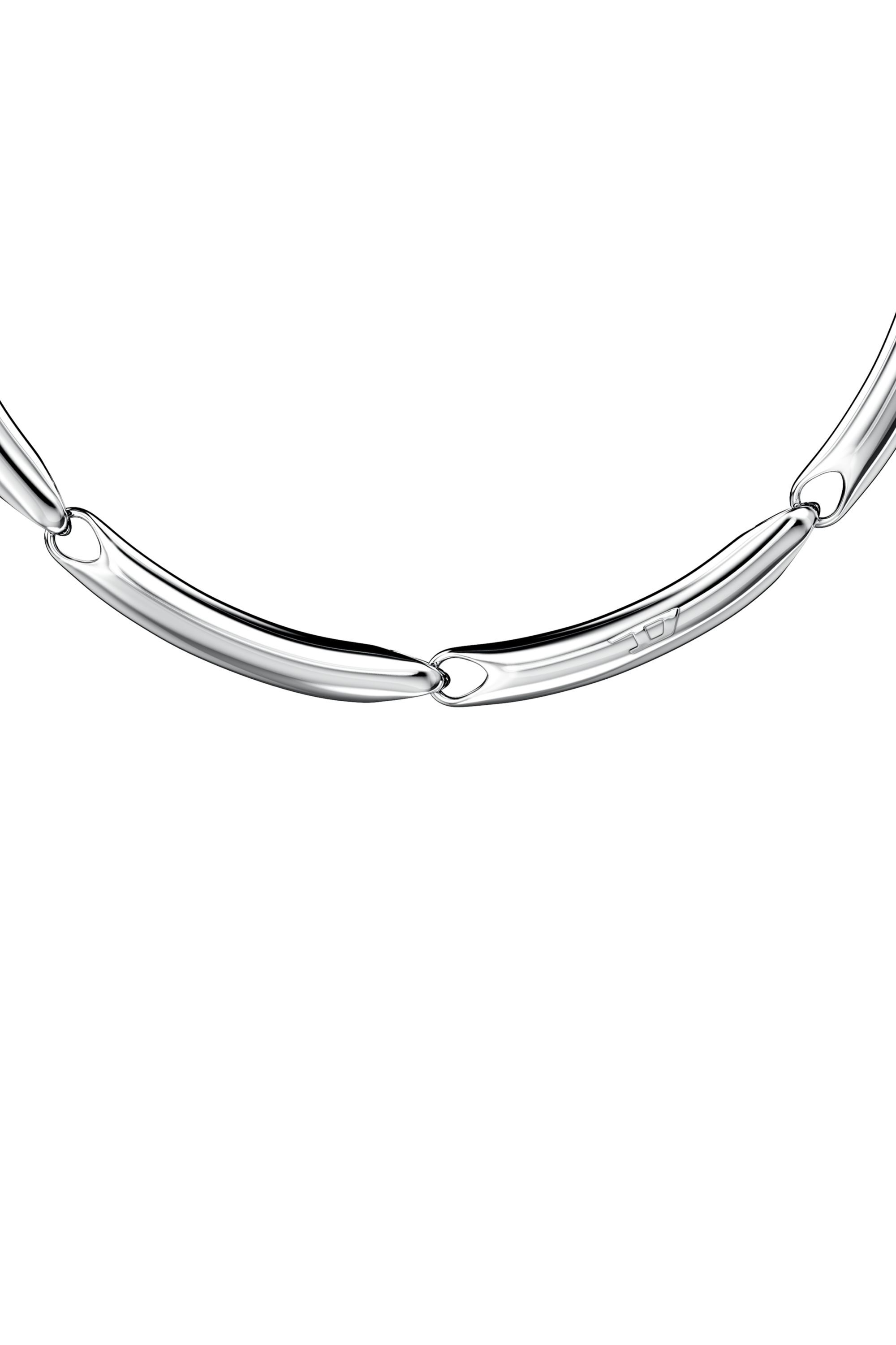 Diesel - DX1697040 JEWELLERY, Collana a catena in acciaio inox Unisex in Argento - 3