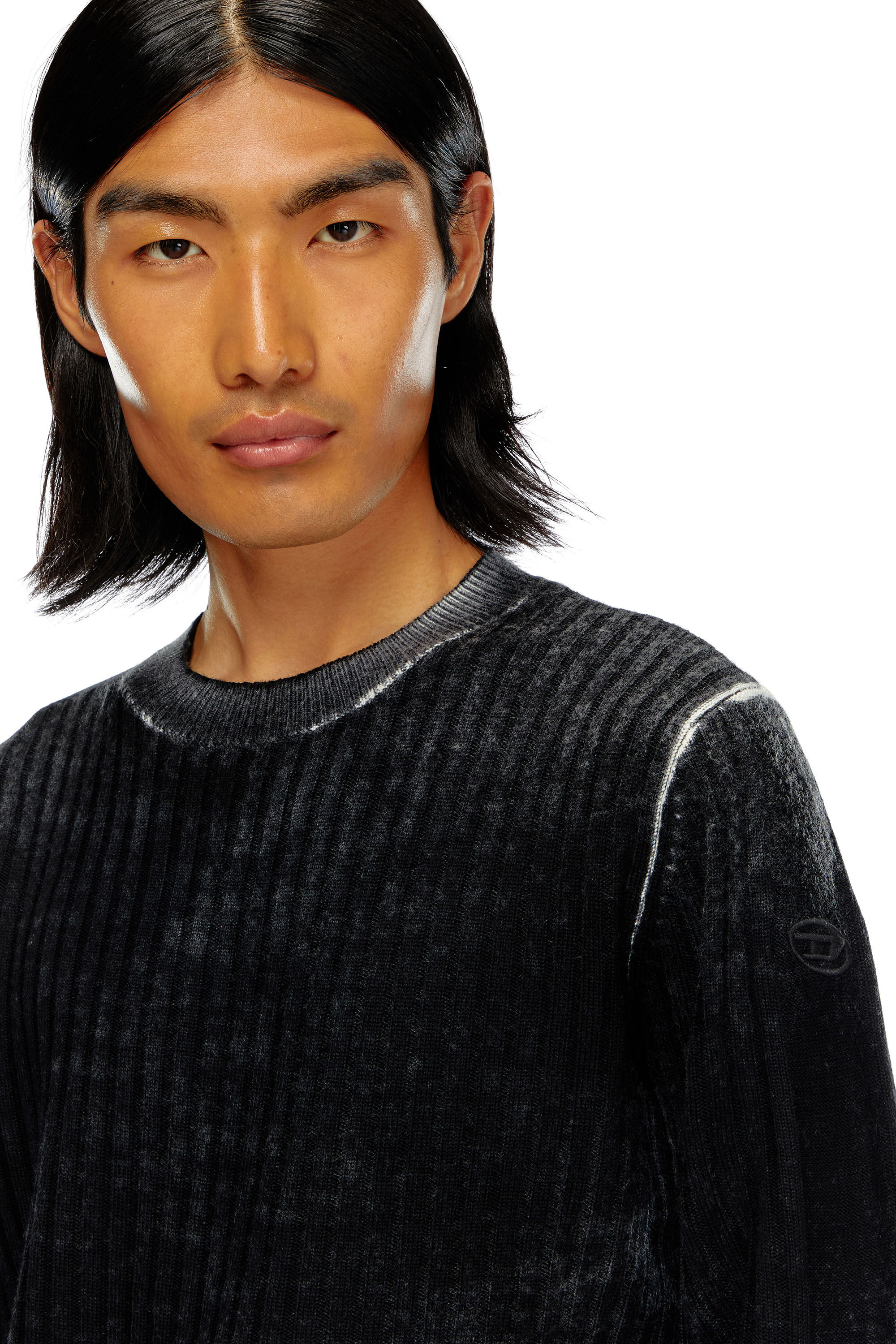 K ANDELERO Uomo Maglione in lana stampata Diesel
