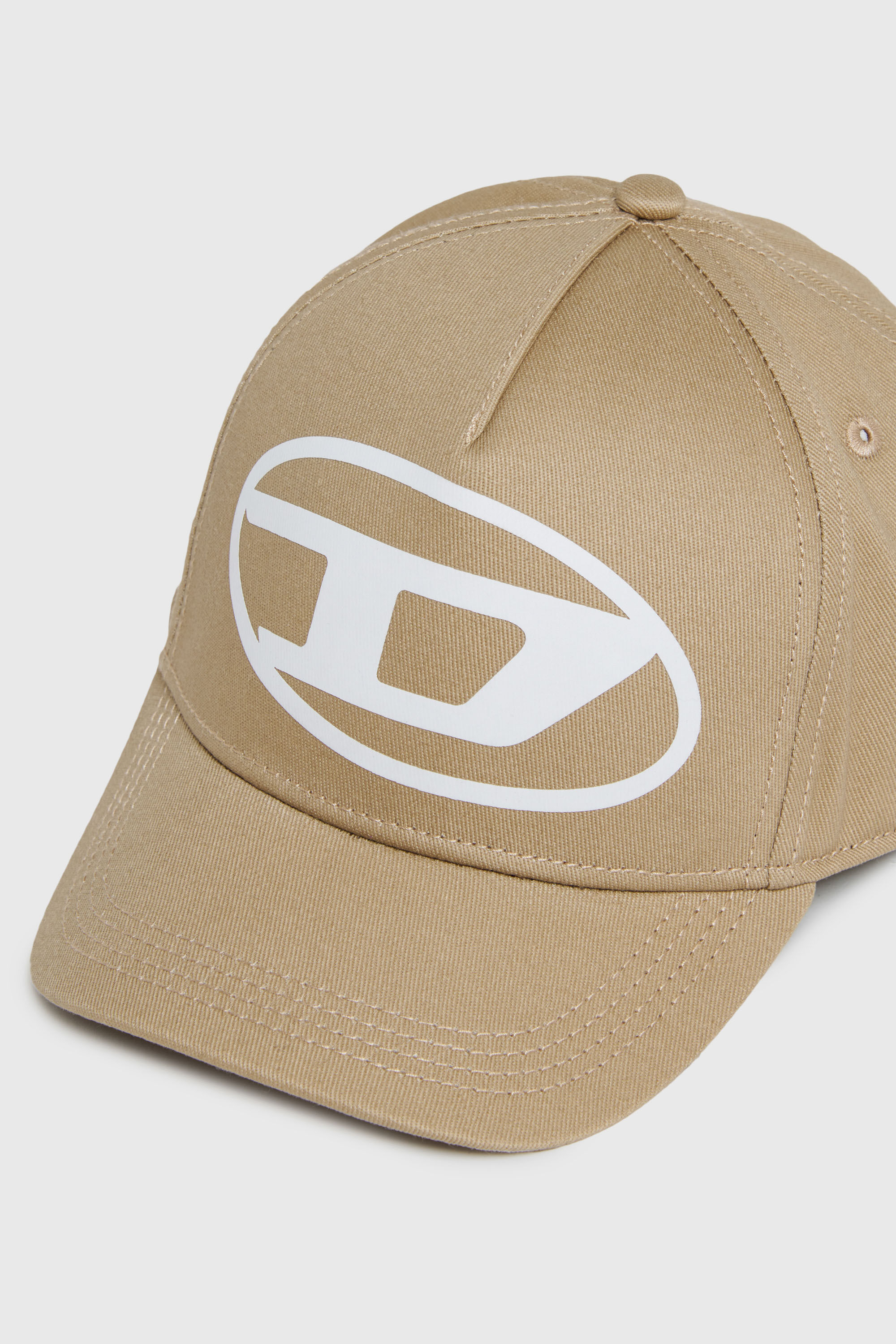 Diesel - FLIMO, Cappellino da baseball con stampa Oval D logo Uomo in Marrone - 3