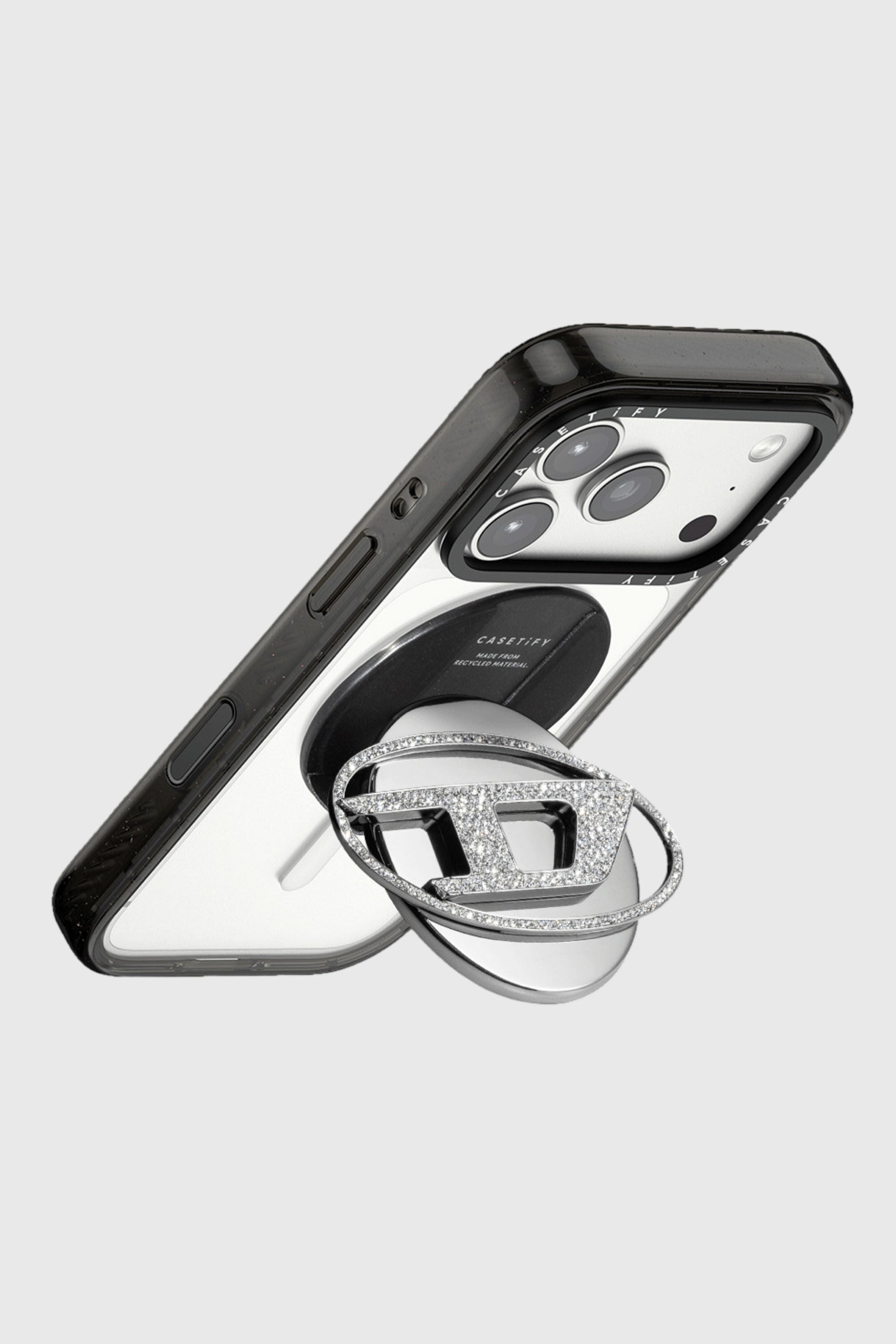 Diesel - 60604 GRIP STAND GRIP STAND, Impugnatura & Supporto Oval D Unisex in Argento - 2
