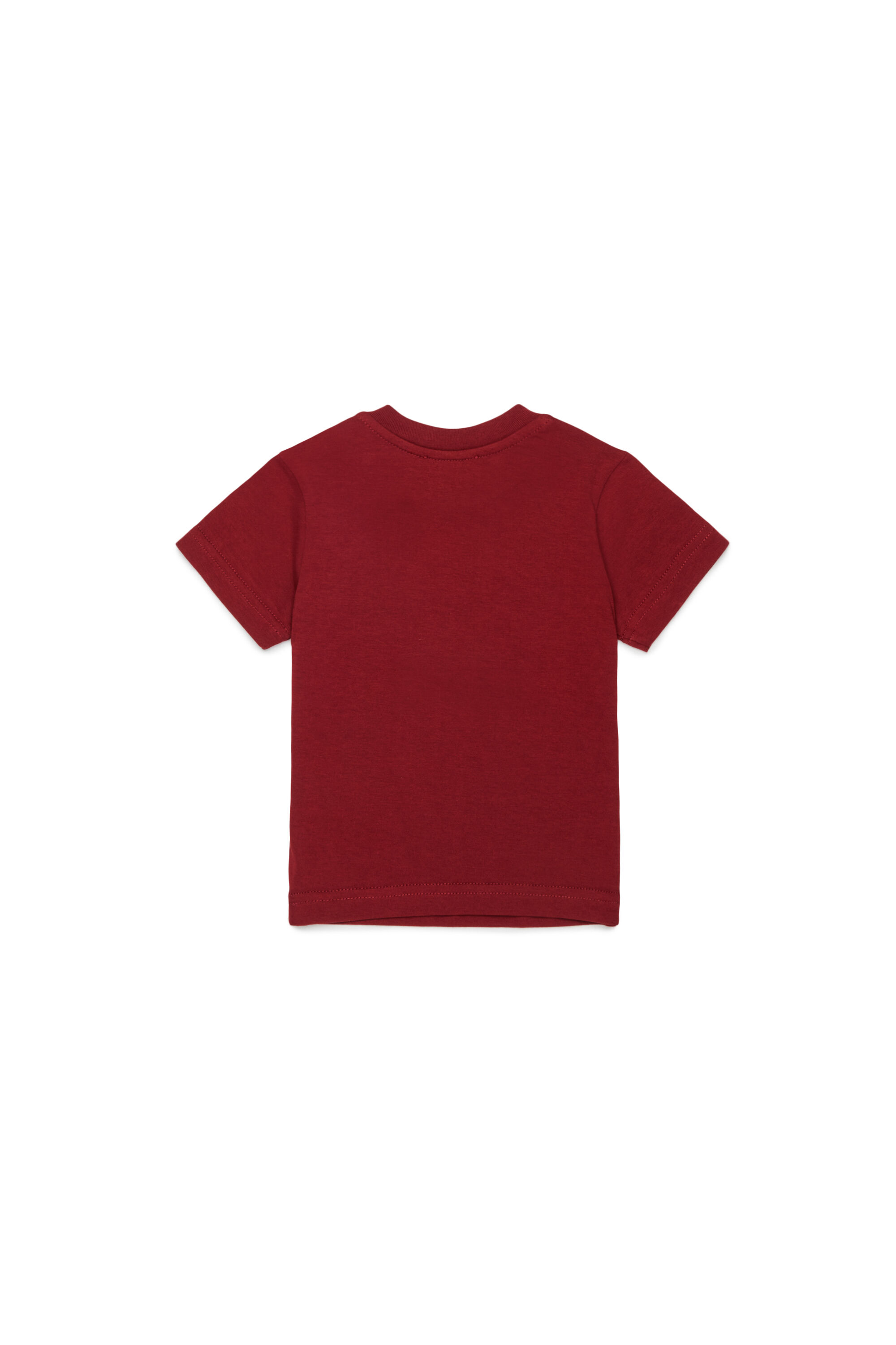 Diesel - TIELB, T-shirt in cotone con stampa Oval D Uomo in Rosso - 2