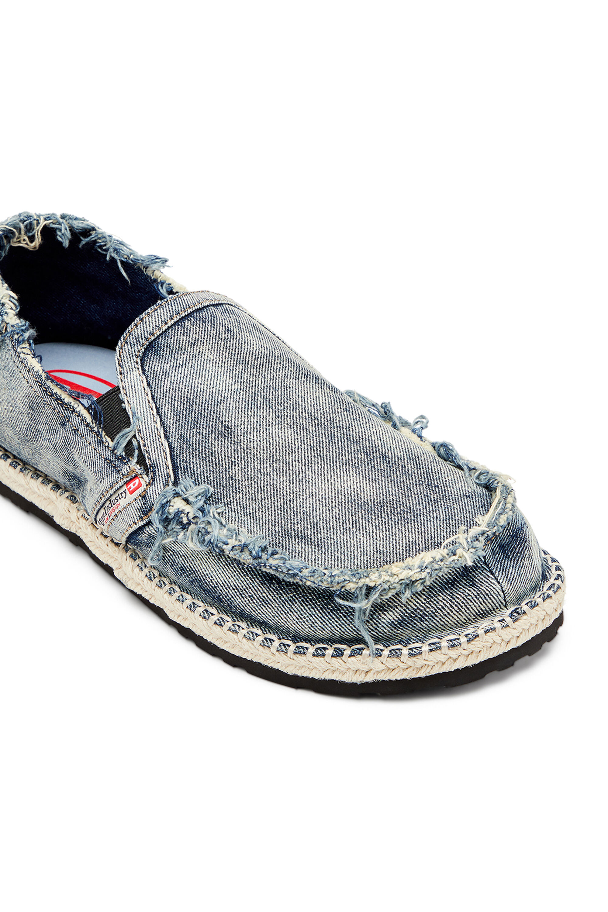 Diesel - D-LUKAS ESP, D-Lukas-Mocassini espadrilles in denim distressed Uomo in Blu - 6