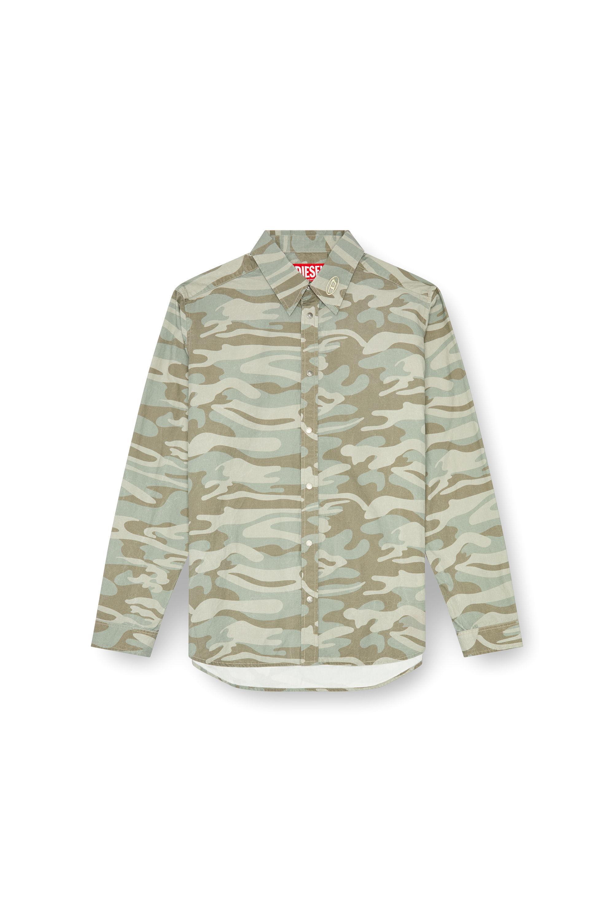 Camicia diesel verde sales