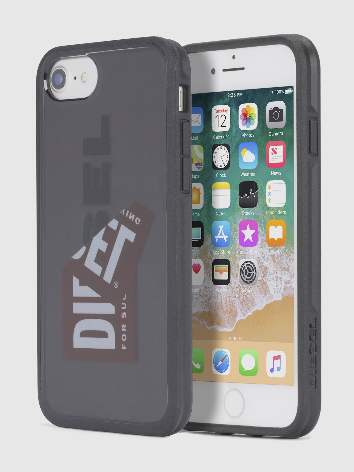 Diesel - STICKER IPHONE 8 PLUS/7 PLUS/6s PLUS/6 PLUS CASE, Cover con logo, iPhone 8 Plus/7 Plus/6s Plus/6 Plus Unisex in Nero - 1