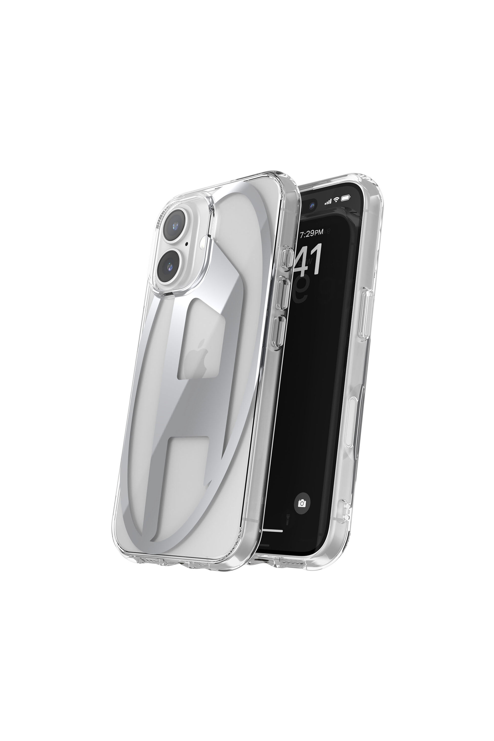 Diesel - 60139 AOP CASE, Cover Oval D per iP 16 Unisex in Argento - 2