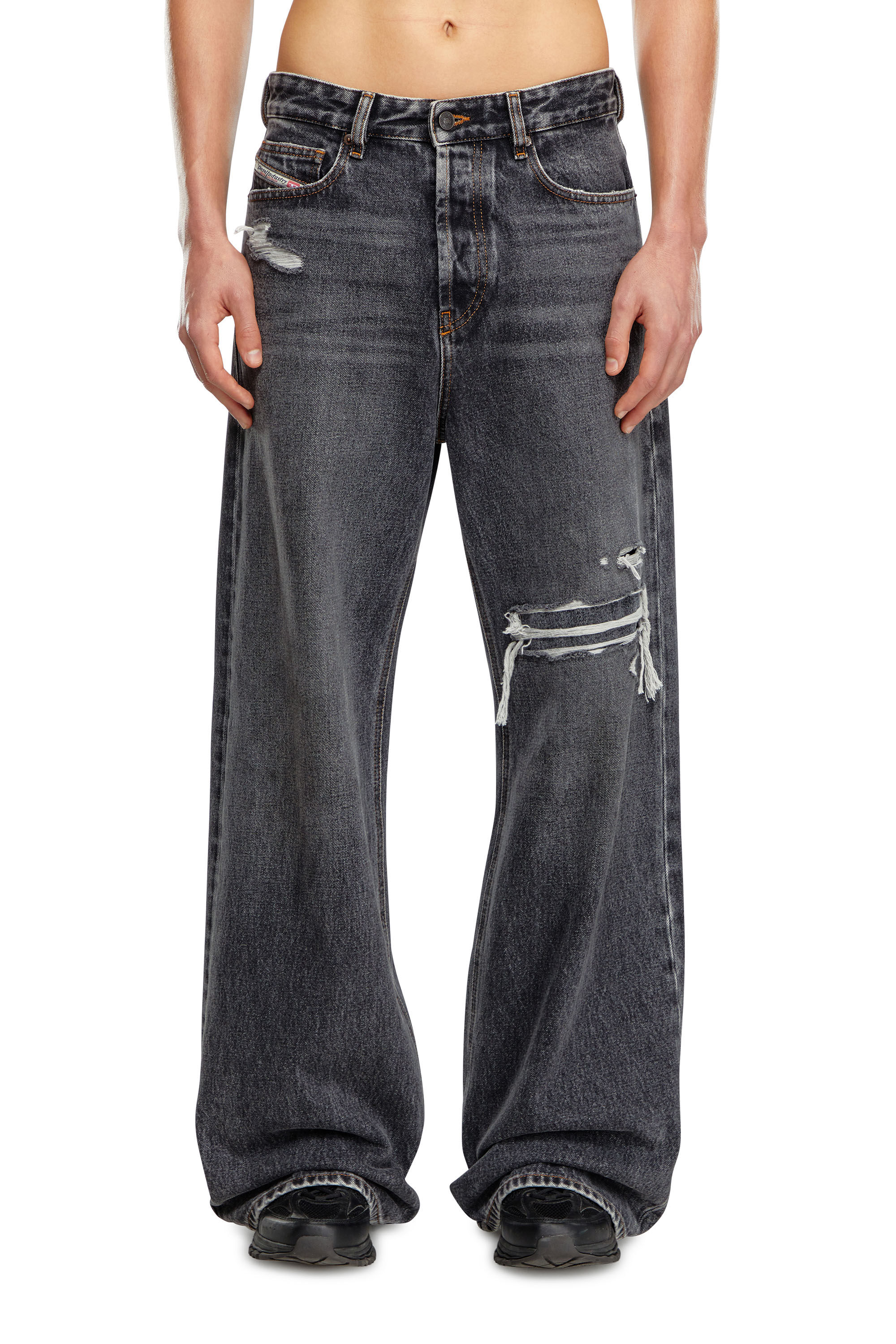Jeans neri larghi donna discount