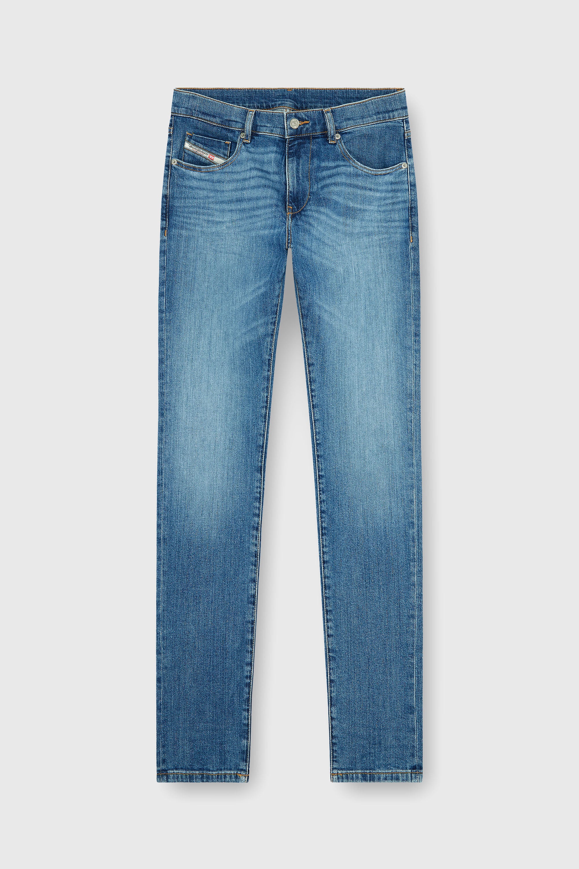 Diesel - Slim Jeans 2019 D-Strukt 0KIAL Uomo, Blu Chiaro - Image 6