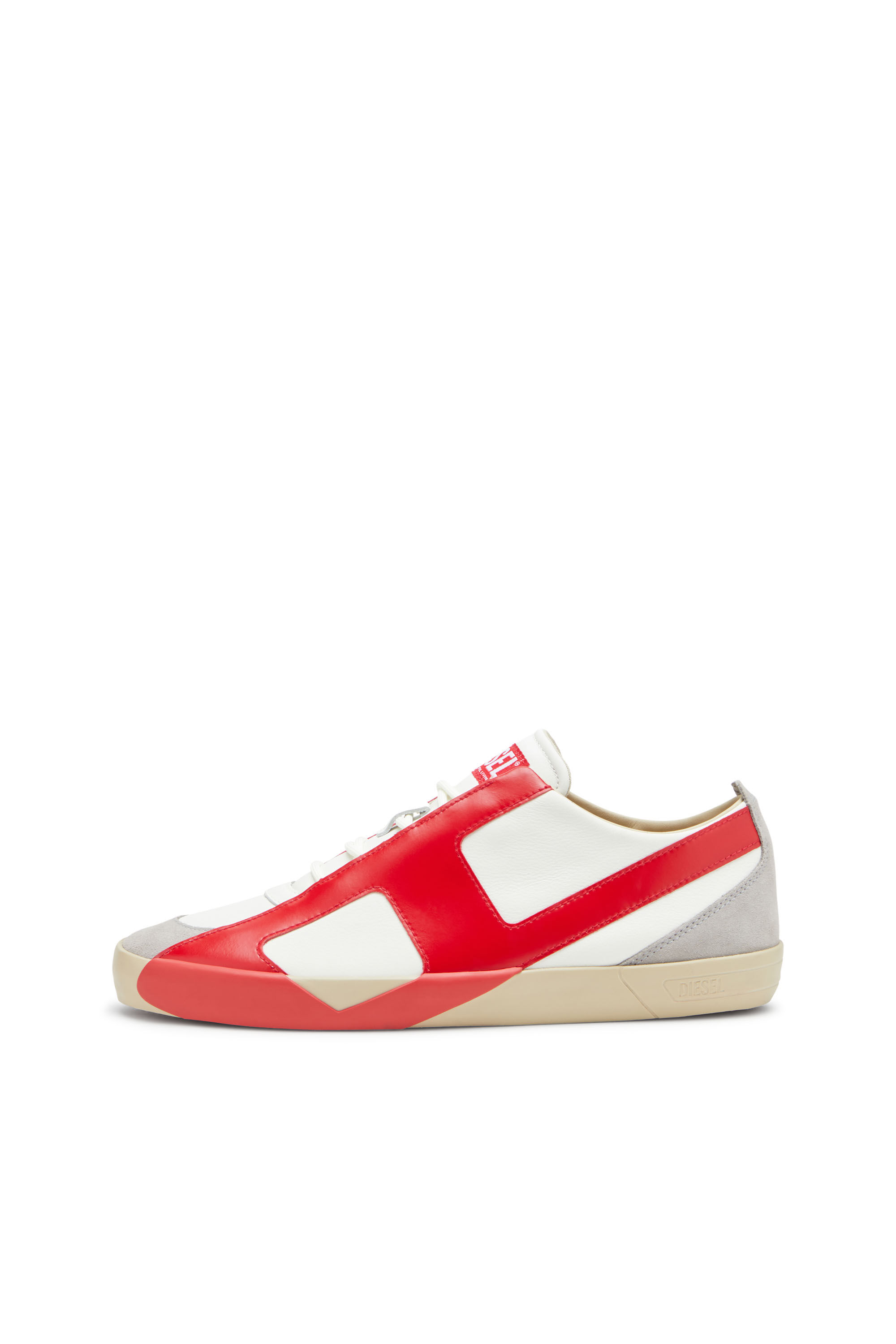 Diesel - S-SLANTE-D LOW, Sneakers in pelle e suede con logo D Uomo in ToBeDefined - 7