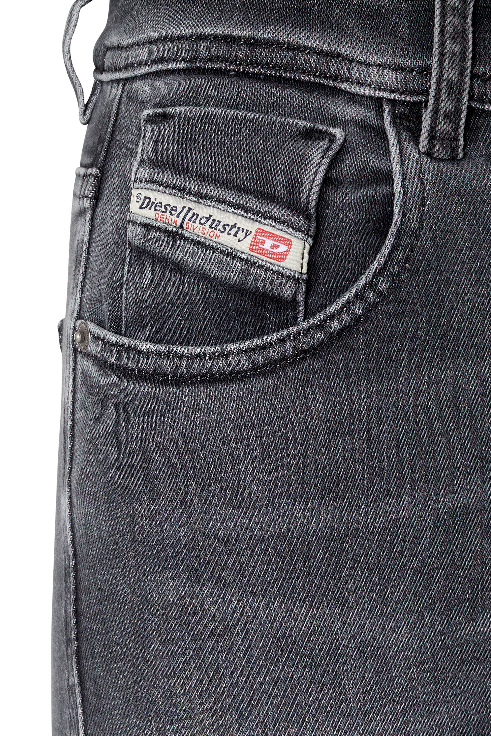 Diesel - Super skinny Jeans 1984 Slandy-High 09D61, Nero/Grigio scuro - Image 6