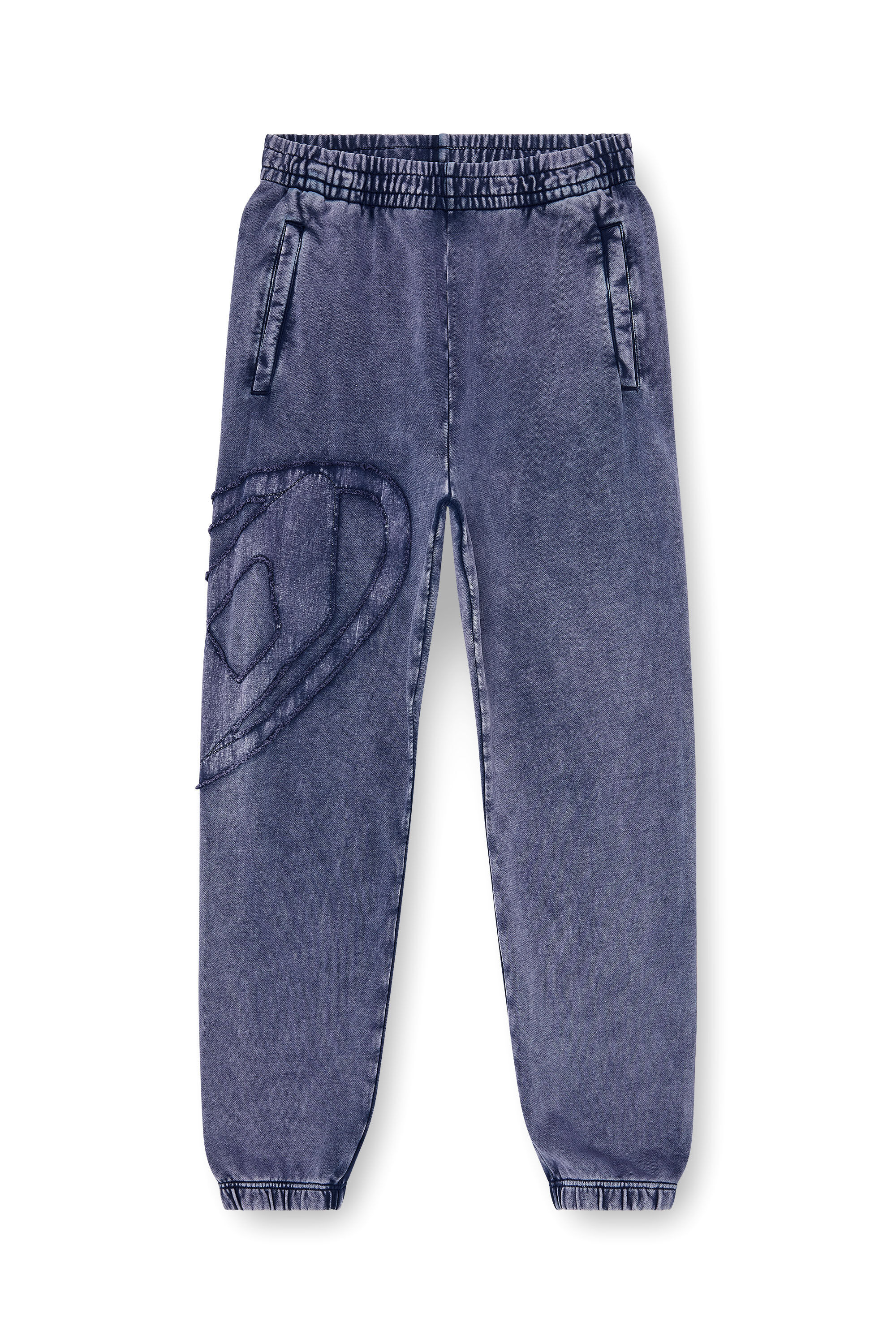 Diesel - P-MARKY-DEN, Pantaloni in cotone biologico con patch Oval D Uomo in Blu - 2