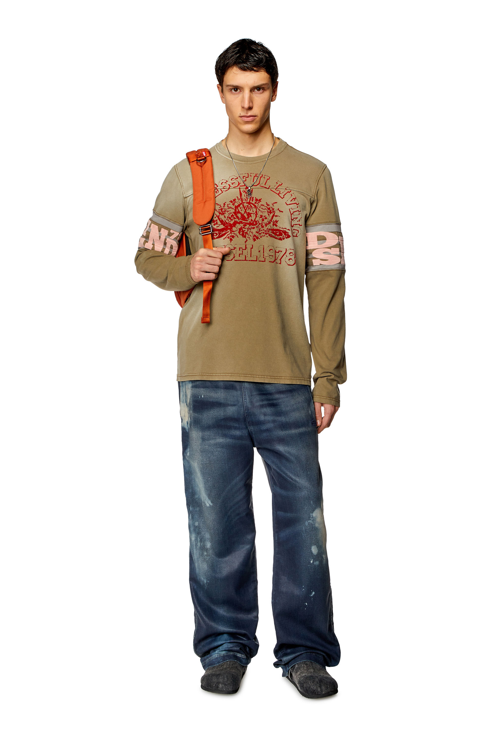 Tシャツ・カットソー DIESEL | T-UNCUSL S/S TOP MEDIUM BROWN DIESEL T-UNCUSL S/S TOP MEDIUM BROWN - Maison D