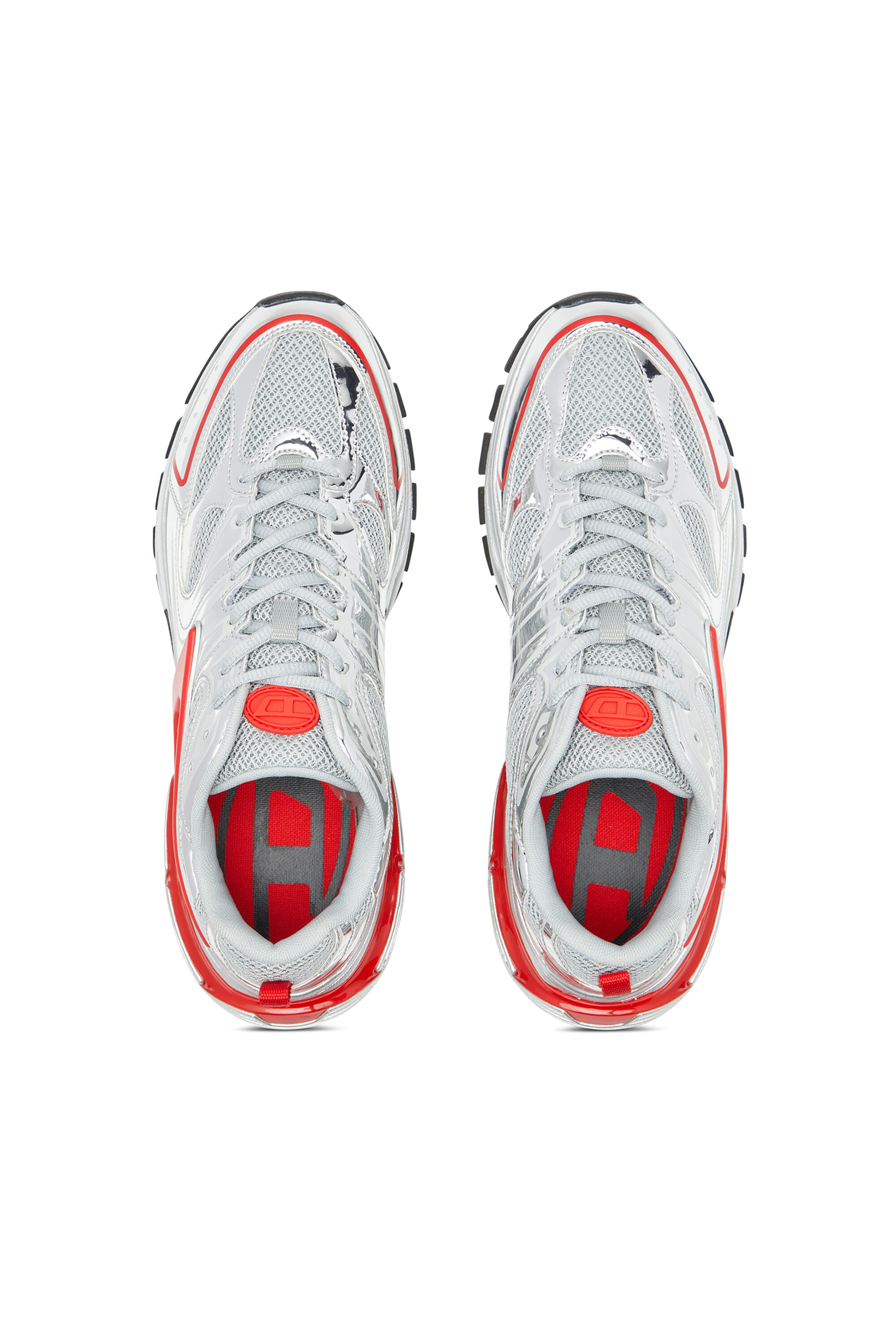 Diesel - S-SERENDIPITY PRO-X1, S-Serendipity-Sneaker in mesh con applicazioni metallizzate Uomo in Multicolor - 4