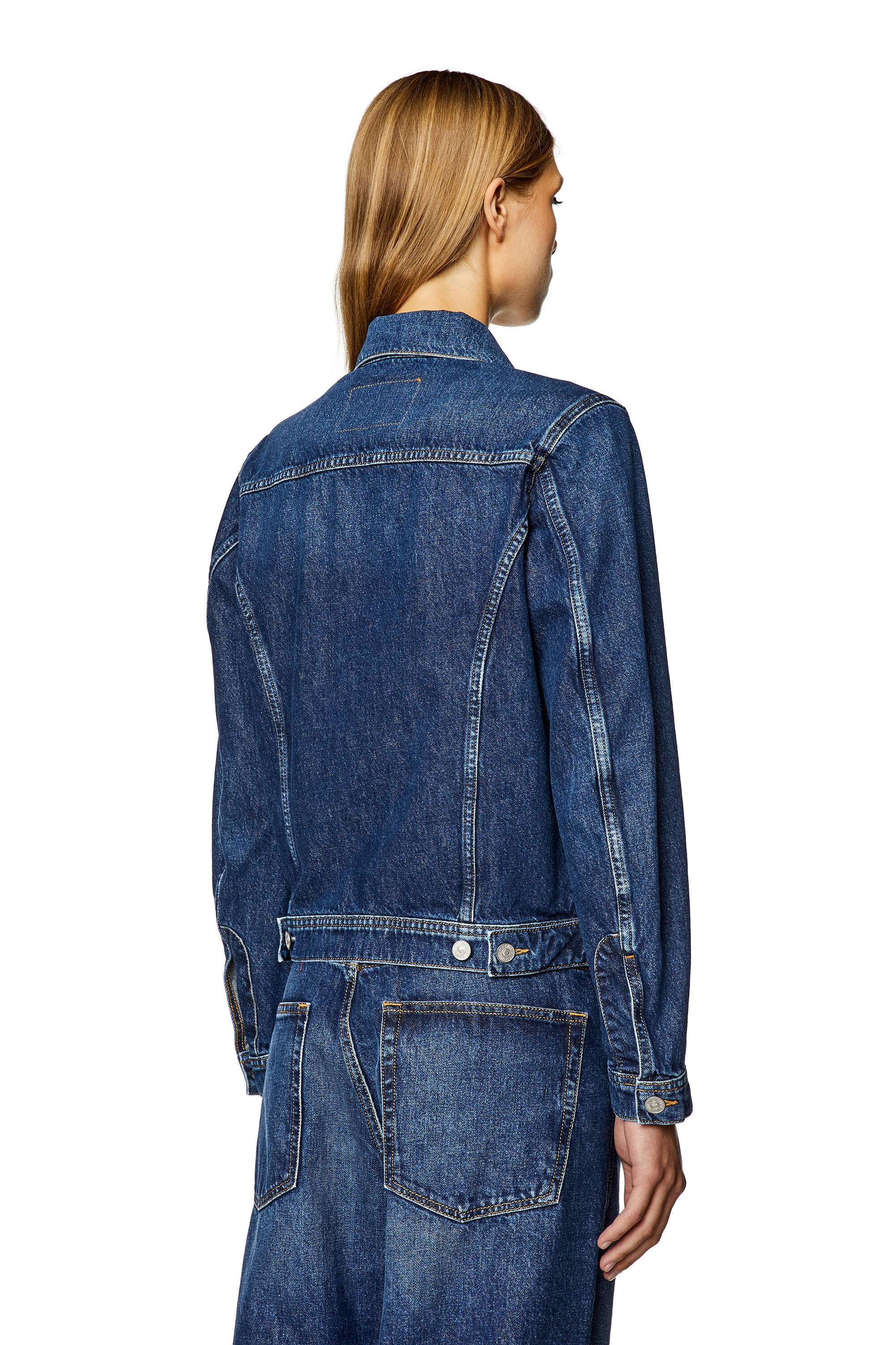 Diesel - DE-BONNY, Giacca trucker in denim Donna in Blu - 4