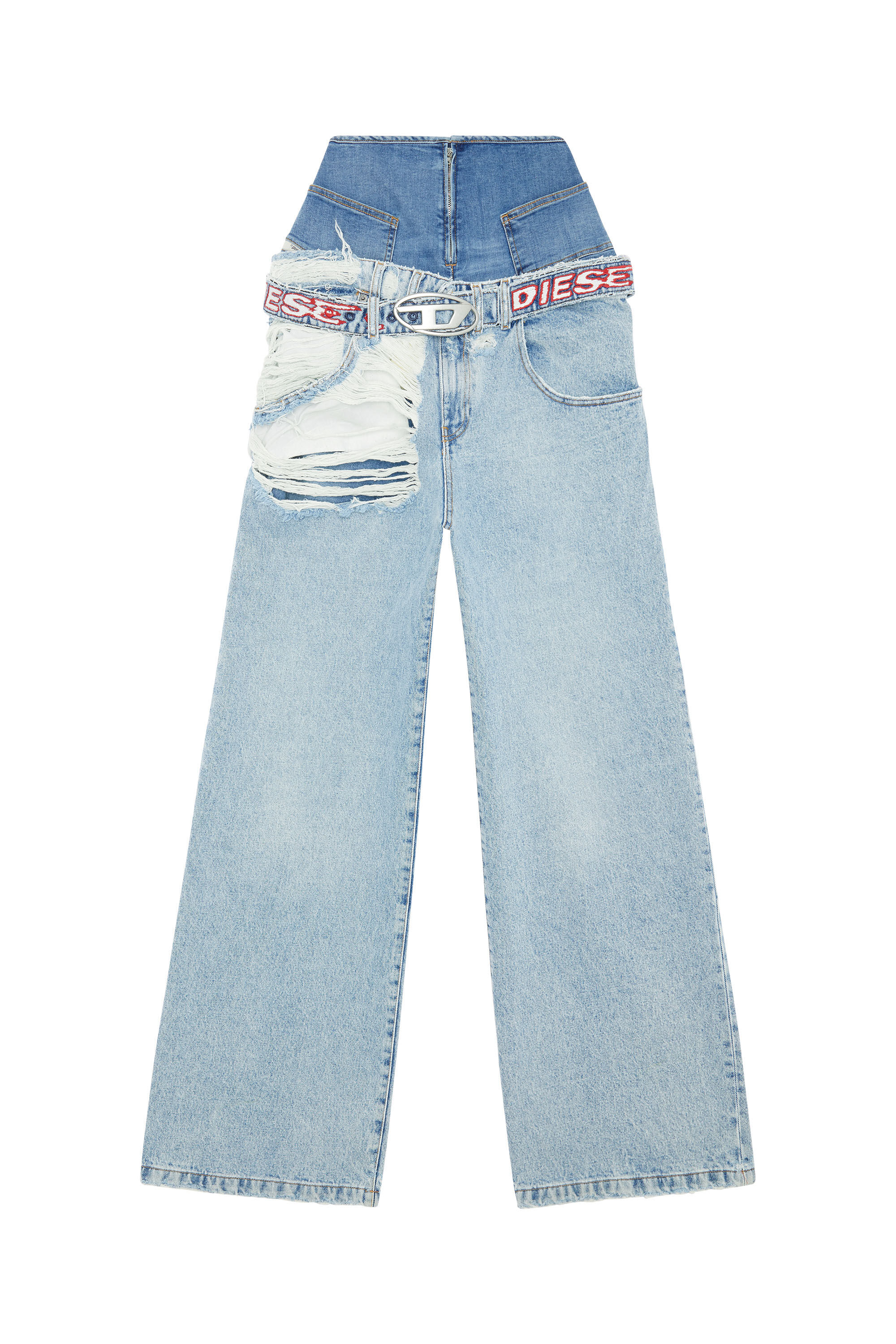 Diesel - Boyfriend Jeans D-Illin 0EMAG, Blu Chiaro - Image 2